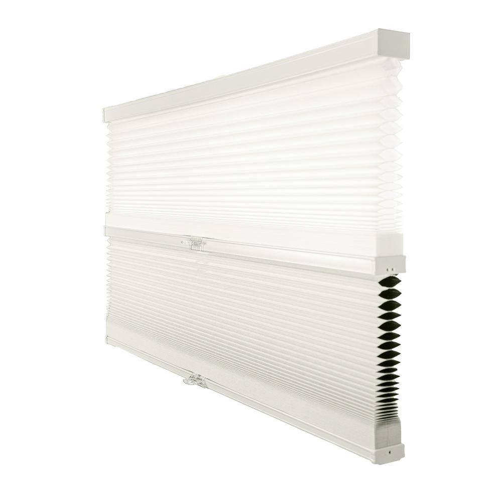 Chicology Cut-to-Width White Dove 9/16 in. Light Filtering and Privacy Cordless Cellular Shade - 69.5 in. W x 48 in. L, White Do MW_VXW4L6QW