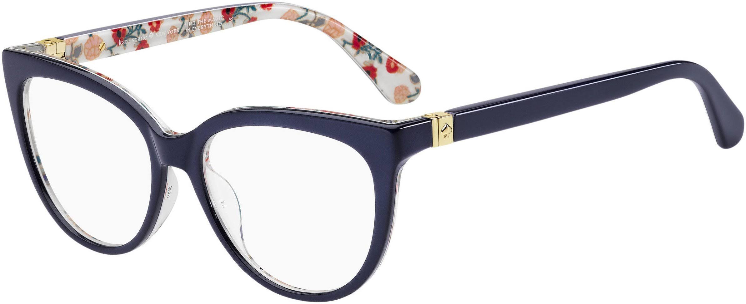 Kate Spade Cherette Eyeglasses - 0S6F Blue Pattern O1_4PSQ9WEY