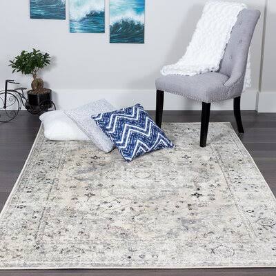 Alize Oriental Gray Area Rug Andover Mills Rug Size Rectangle 4'4 4H_IPETFQZP