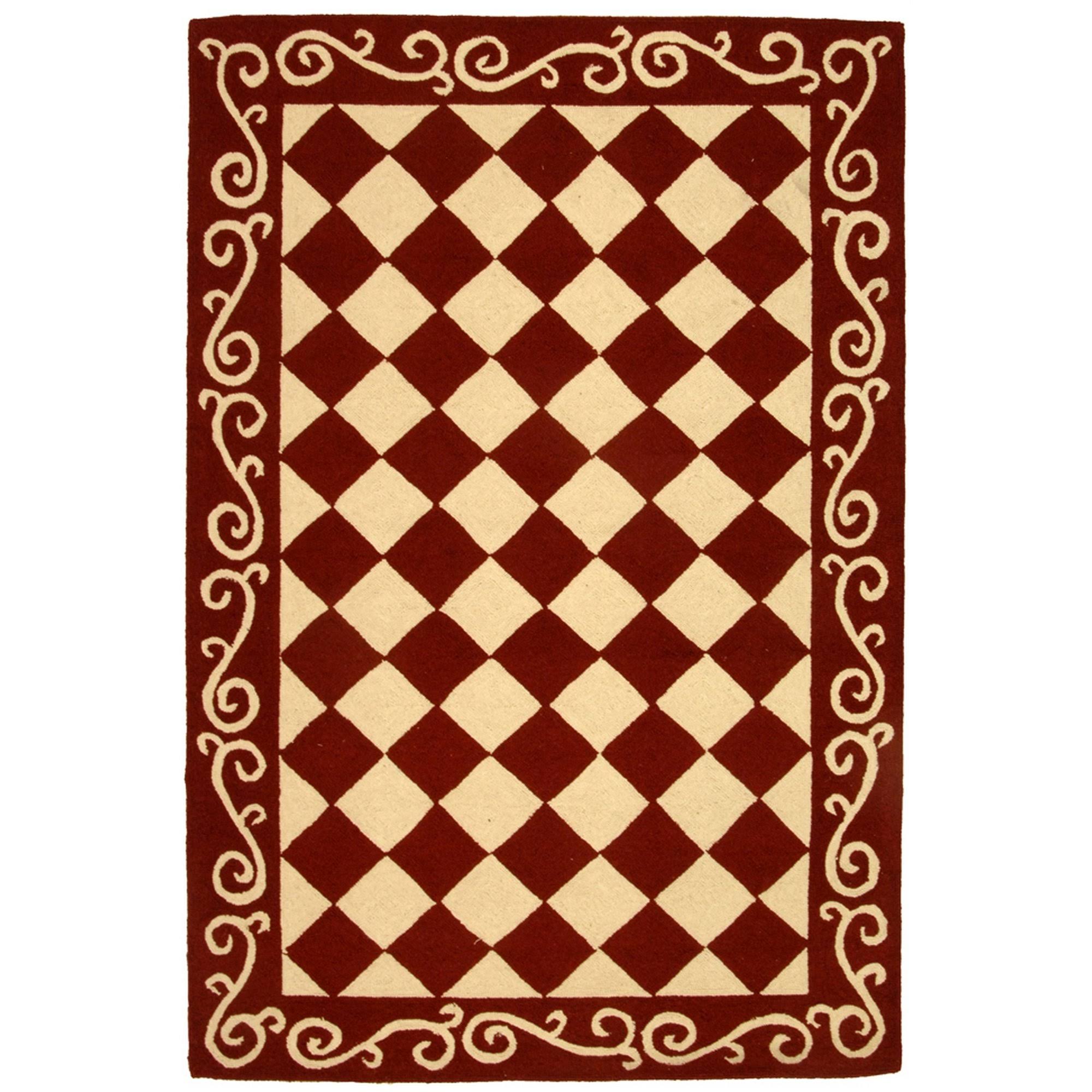 Safavieh Chelsea Burgundy / Ivory Area Rug - 5 ft. 9 in. x 3 ft. 9 in. P7_YWFCDUM4
