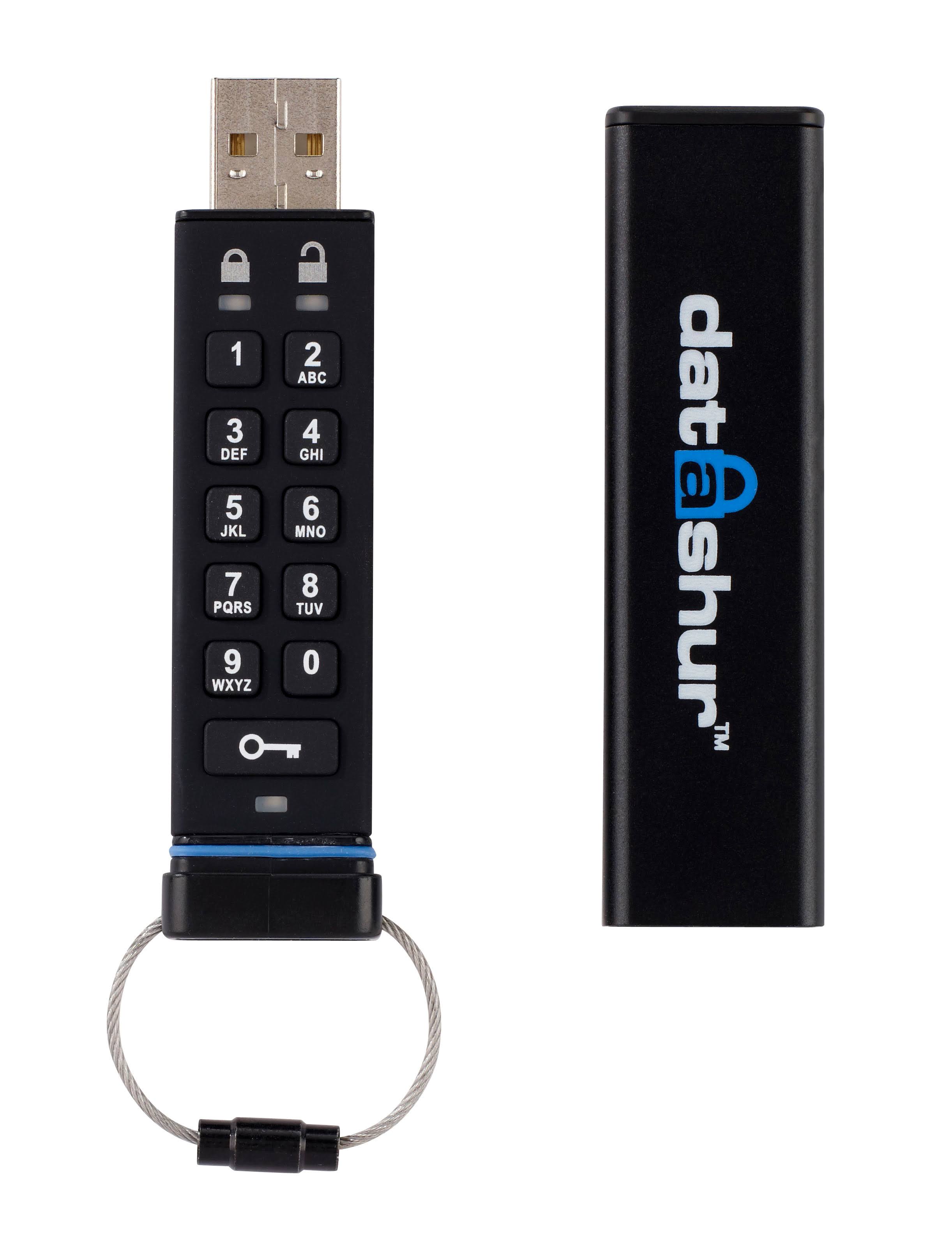 iStorage 8GB datAshur USB 2.0 Flash Drive TU_1MHAD9PX