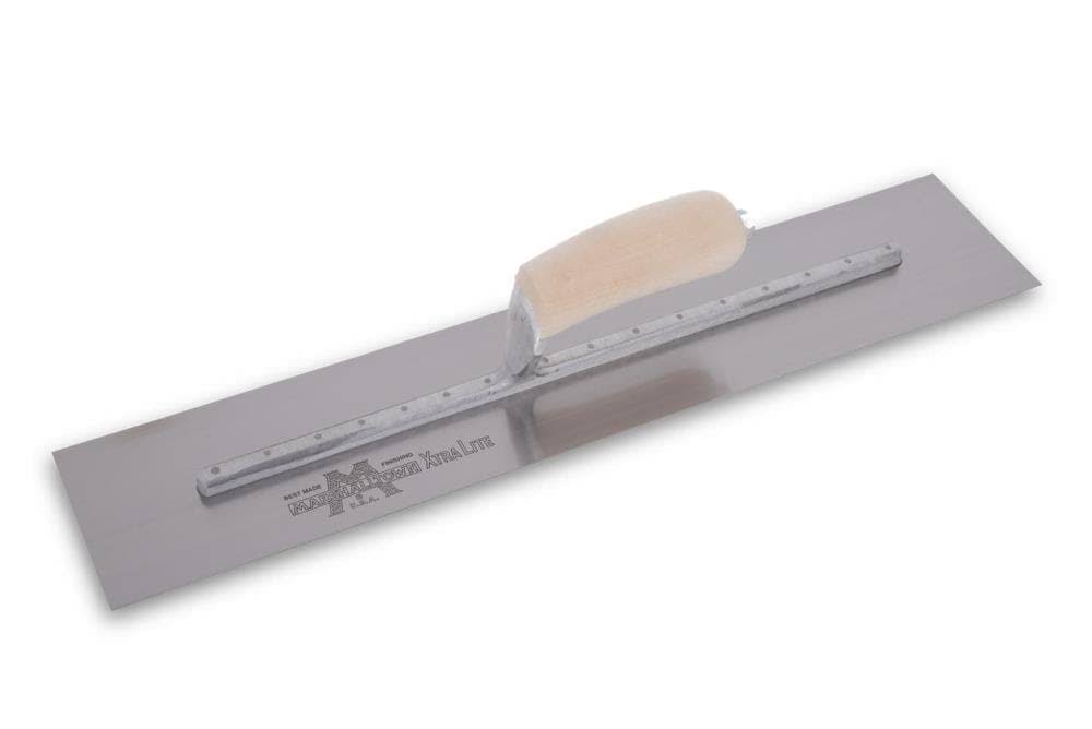 Marshalltown MXS82 18 x 4 3-4 Finishing Trowel Curved Wood Handle BN_SEKYVLEY