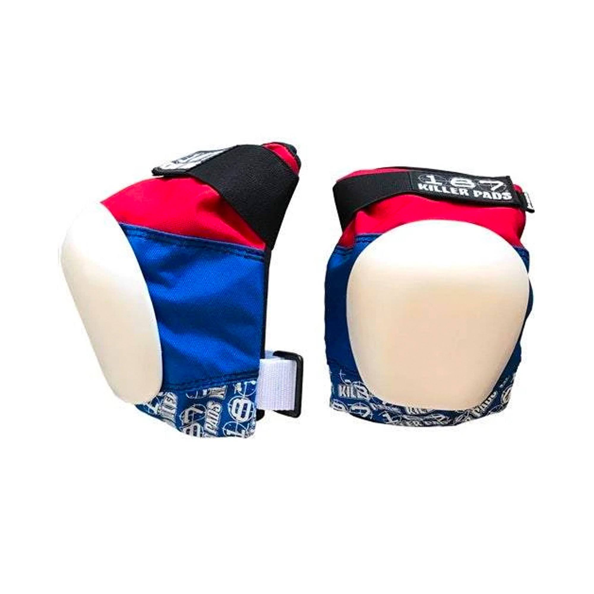 187 Killer Pads Pro Knee Red/White/Blue, Large VY_TJJEQH2D