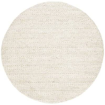 Krantz Handmade Flatweave Bleach Area Rug Birch Lane Rug Size Round 4' VU_V27PQHGS
