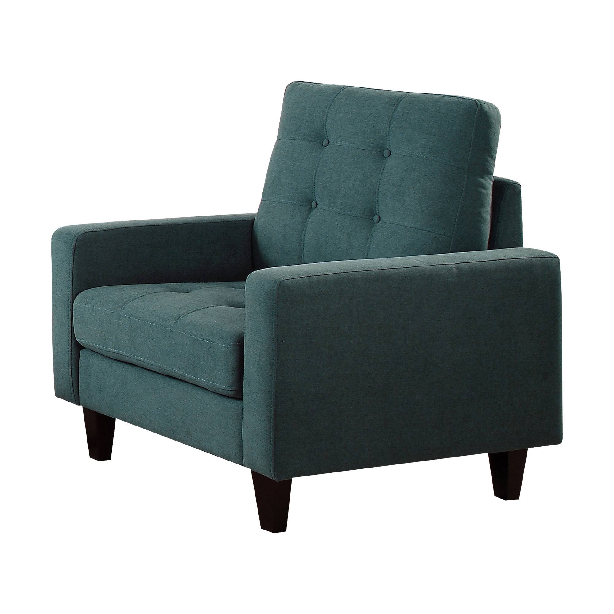 Acme Nate Chair Teal Fabric EW_NJBJHPHG