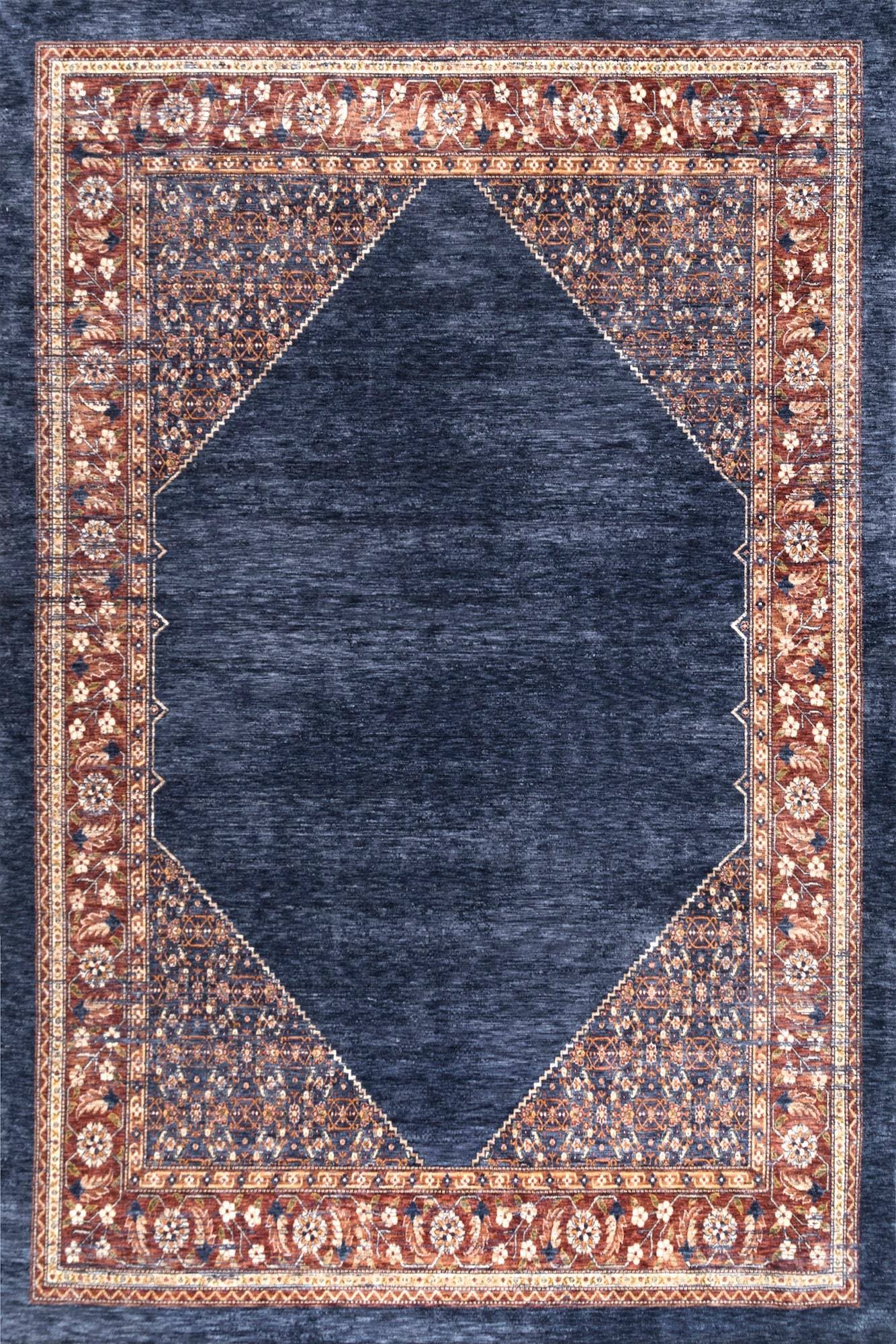 nuLOOM Vintage Purnell Floral 5' x 8' Area Rug - Navy - STCV04A-508 OR_BPG272VN