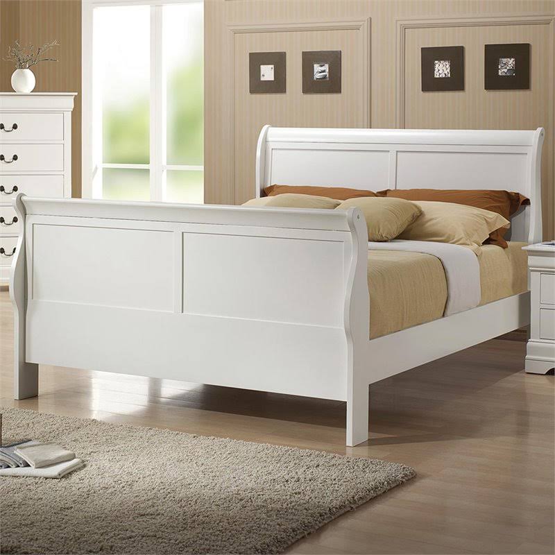 Coaster Louis Philippe Full Sleigh Bed - White 2M_9QKZD4R2