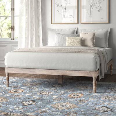 Henson Queen Solid Wood Platform Bed Bungalow Rose Color: White Wash DQ_4FMFLEBN
