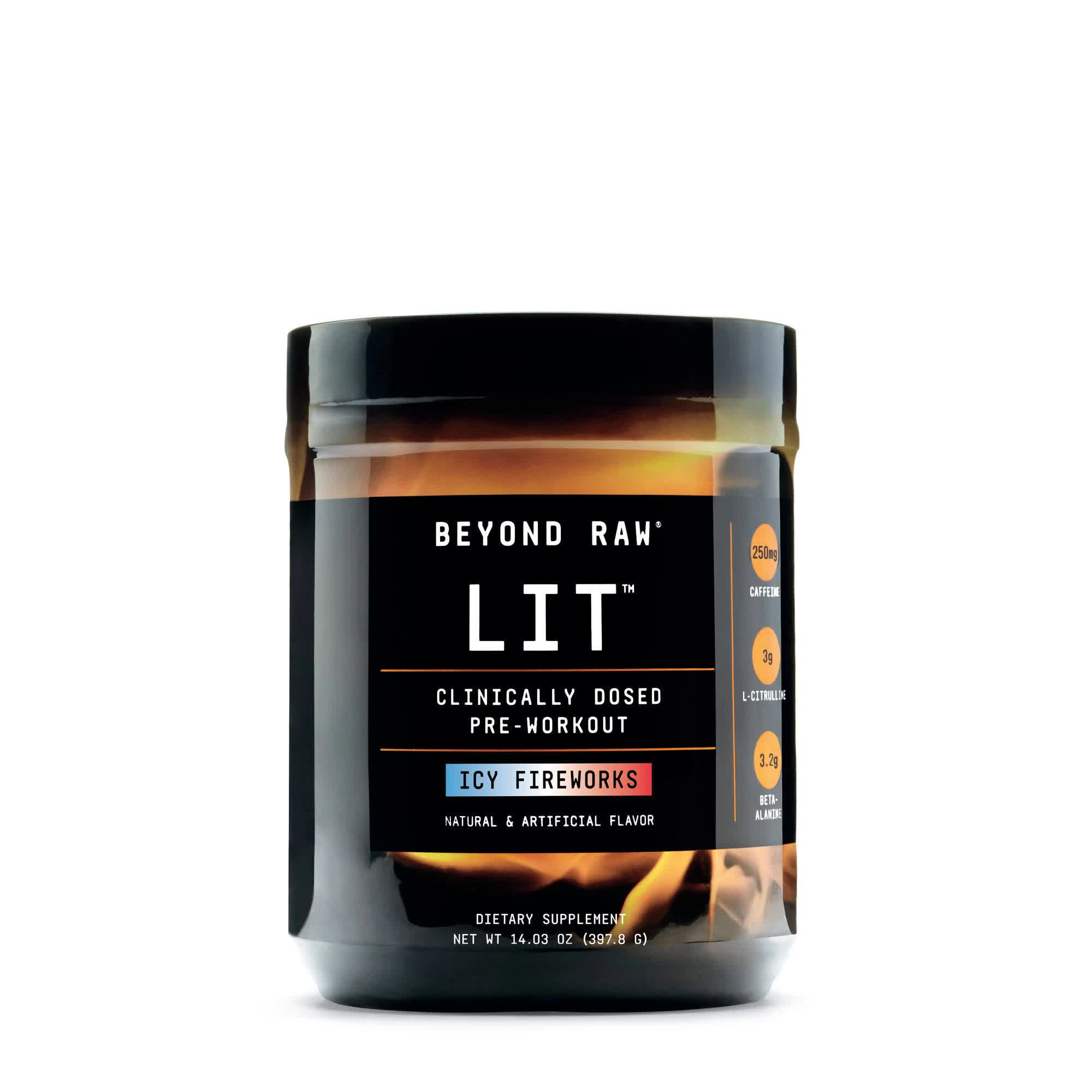 Beyond Raw Lit Pre-Workout - Icy Fireworks - 30 Servings US_OOS397YB