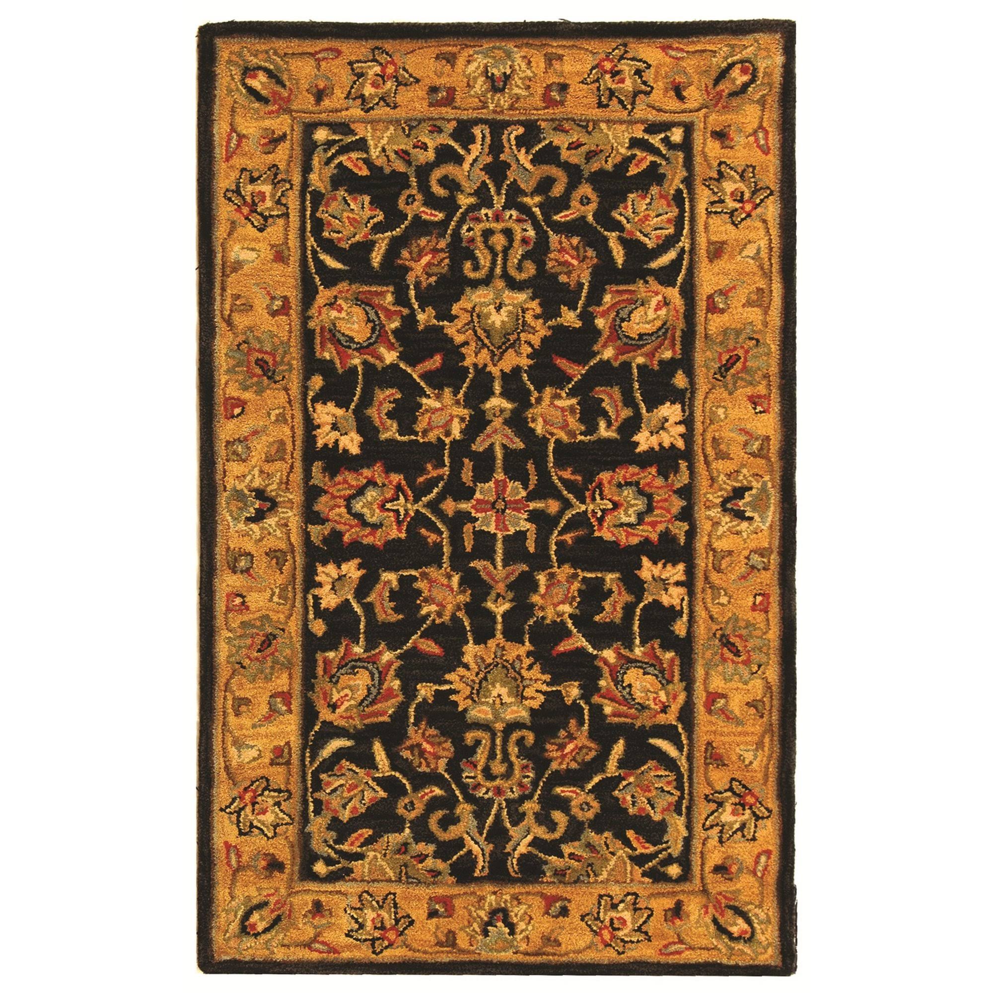 Safavieh Heritage HG343E Area Rug - Charcoal/Gold, Size 4 x 6 ft. KM_HQCSWEJ3