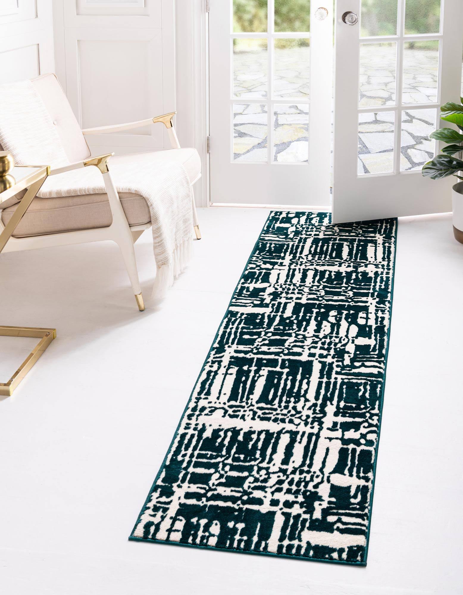 Vince Camuto Catalina Area Rug - 2' 0 x 6' 0 Runner - Teal RC_JSBAWYQH