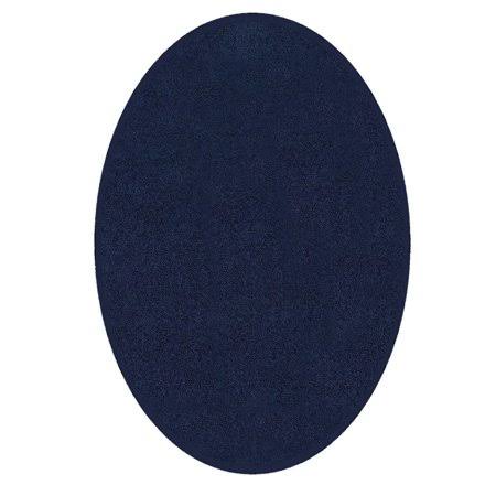 Solid Color Indoor Area Rugs, Navy - 4'x6' Oval, Blue GJ_EKVTIHE3