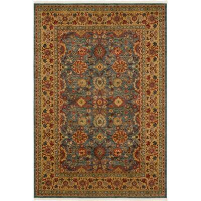 Moore Power Loom Light Blue Rug Charlton Home Rug Size Rectangle 7' x 10' VL_KXRAXPGM