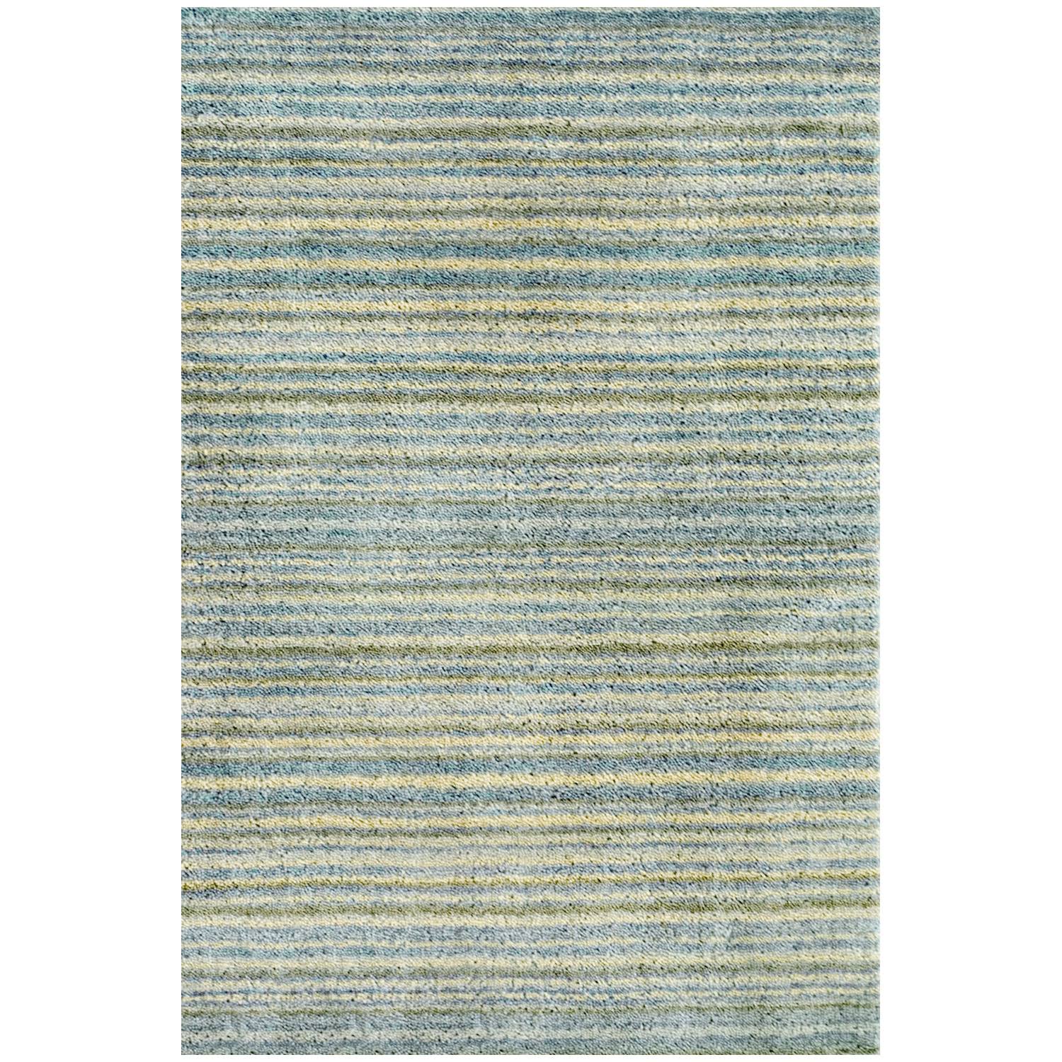 Dash and Albert Brindle Stripe Sea Hand Knotted Rug 3X_UXLX8H8X