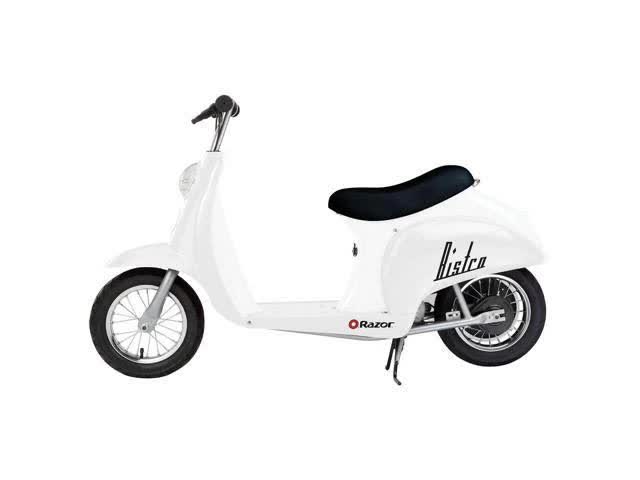 Razor - Pocket Mod Miniature Euro 24V Electric Kids Ride on Retro Scooter - White TT_JKHBXFIR