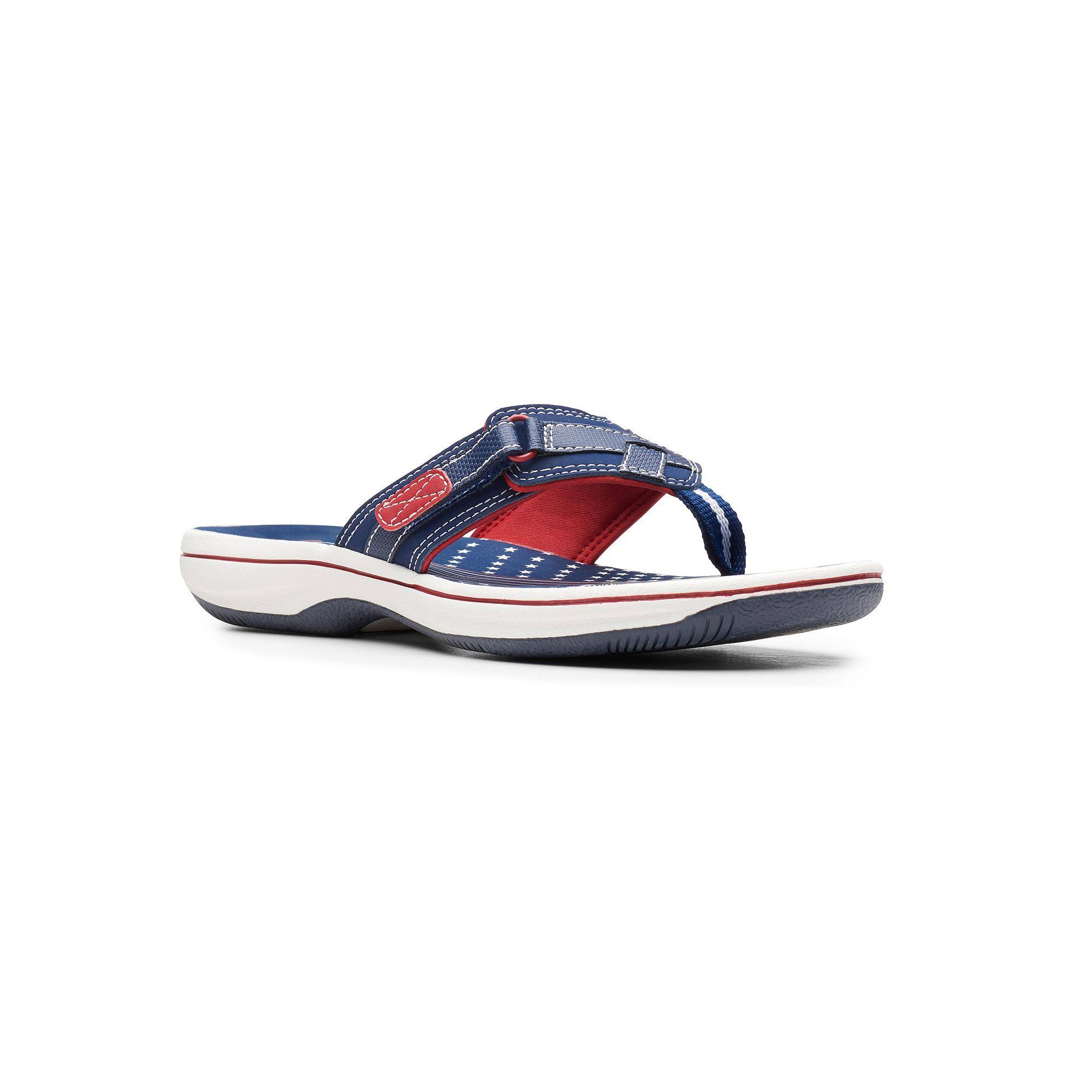 Clarks Breeze Sea Navy/Red (Size 9-M) ED_ESHCM1ZV