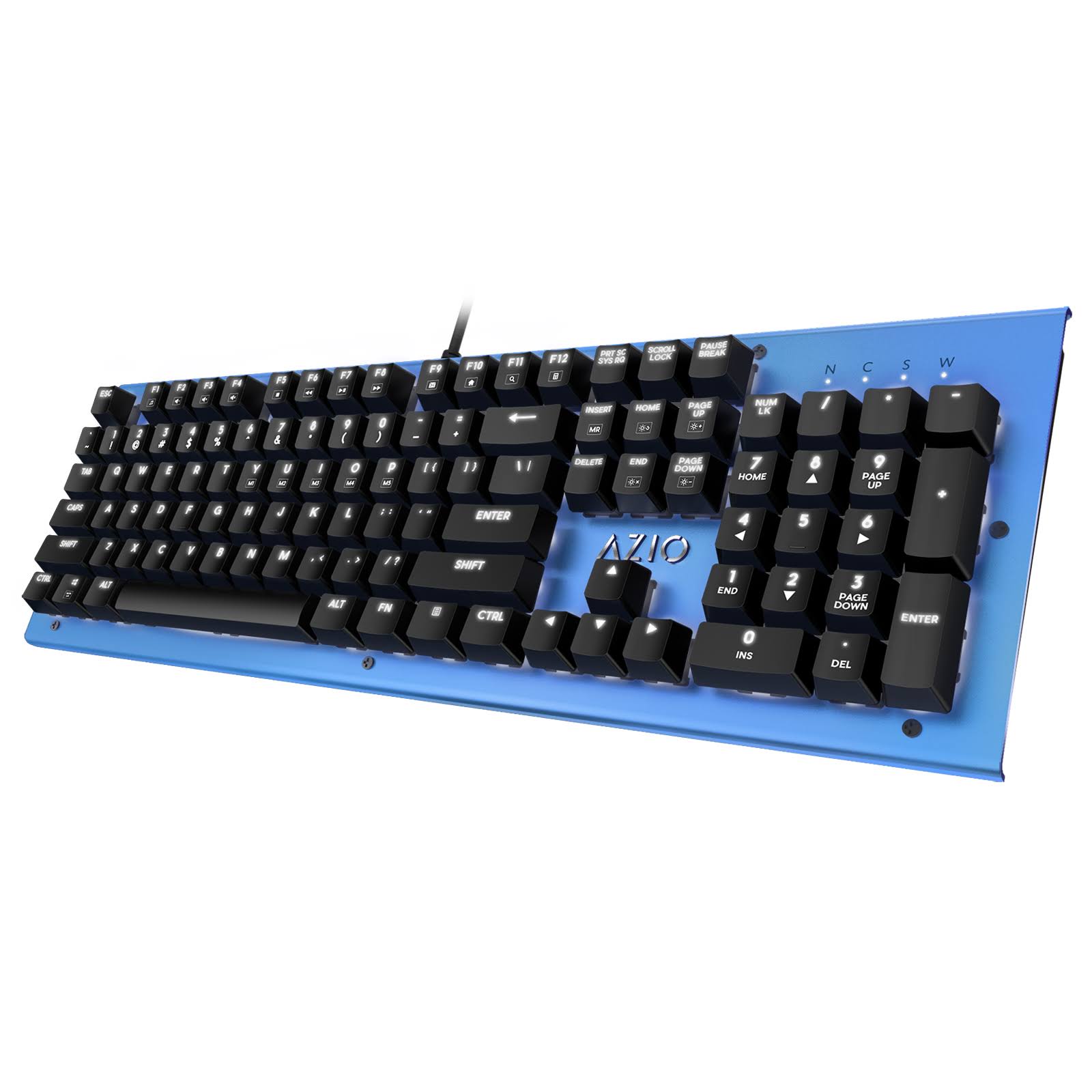 Azio MK Hue Blue USB Backlit Mechanical Keyboard DJ_KFEFVFJL