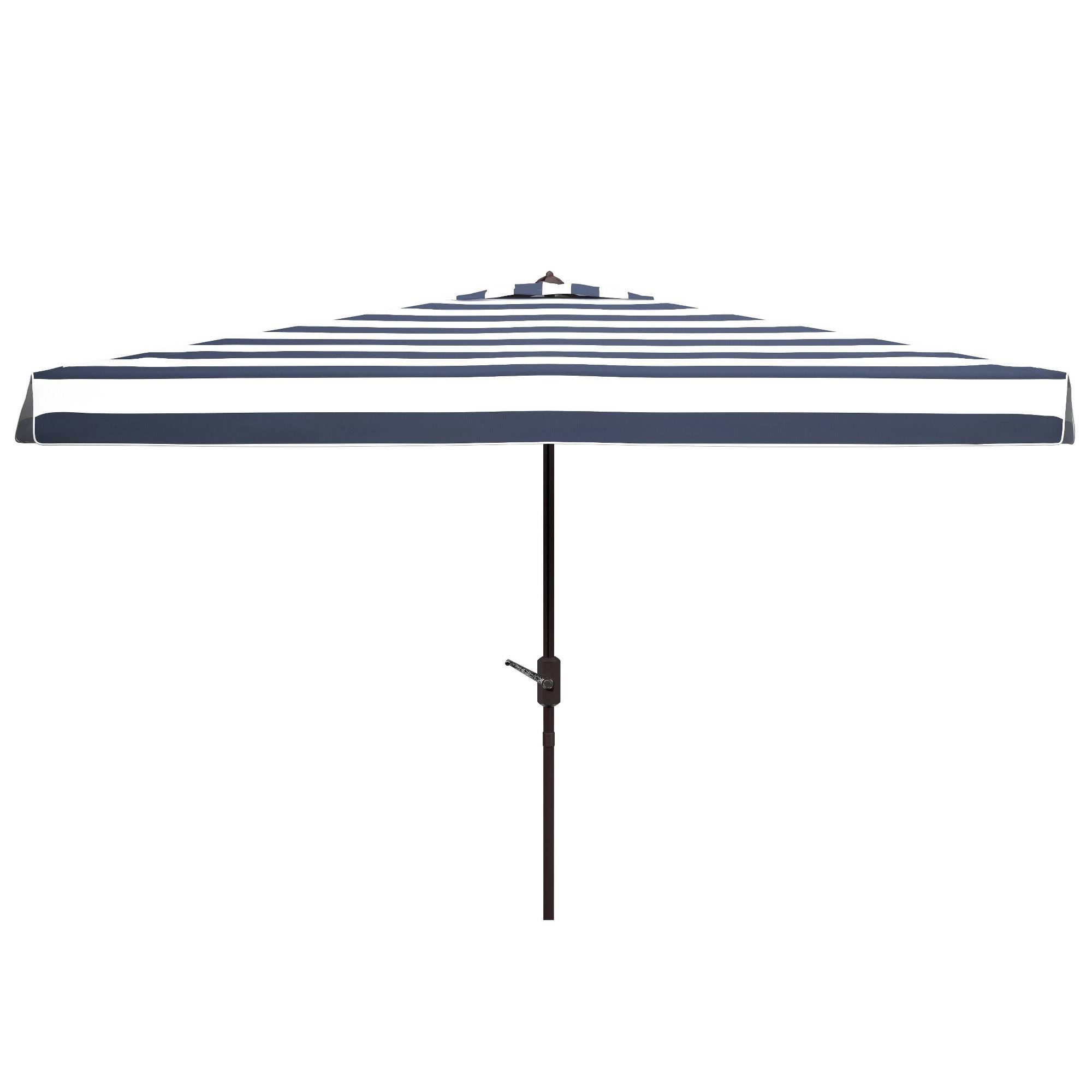 Safavieh Elsa Fashion Line 6.5 x 10 ft Rect Umbrella - Navy/White 92_HLGEDQNV