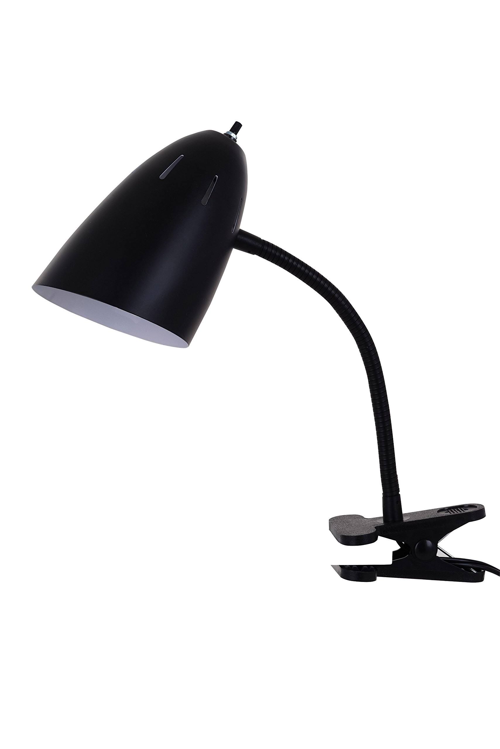 Catalina Lighting Dylan Gooseneck Clip on Desk Lamp, Black TV_BKSLCJQU