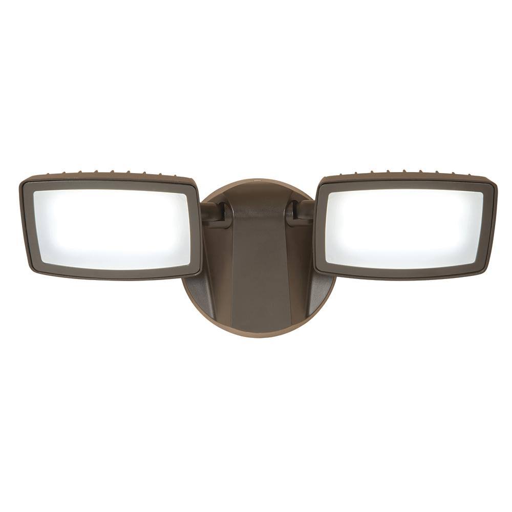 Halo FT2850LPC Outdoor Integrated LED Dual Head Dusk to Dawn Flood Light, Bronze JP_LLKN5EUI