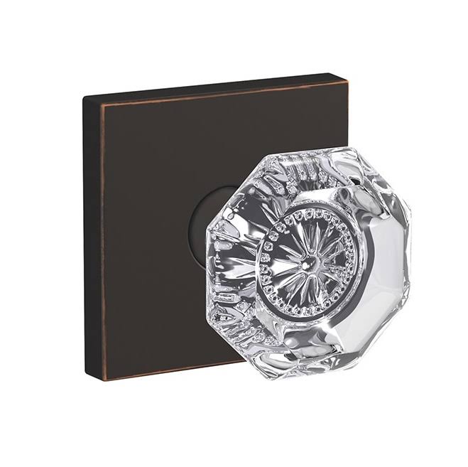 Schlage Fc21alx716col Alexandria Knob with Collins Rose Passage and Privacy Lock Aged Bronze Finish YU_PEUEH90B