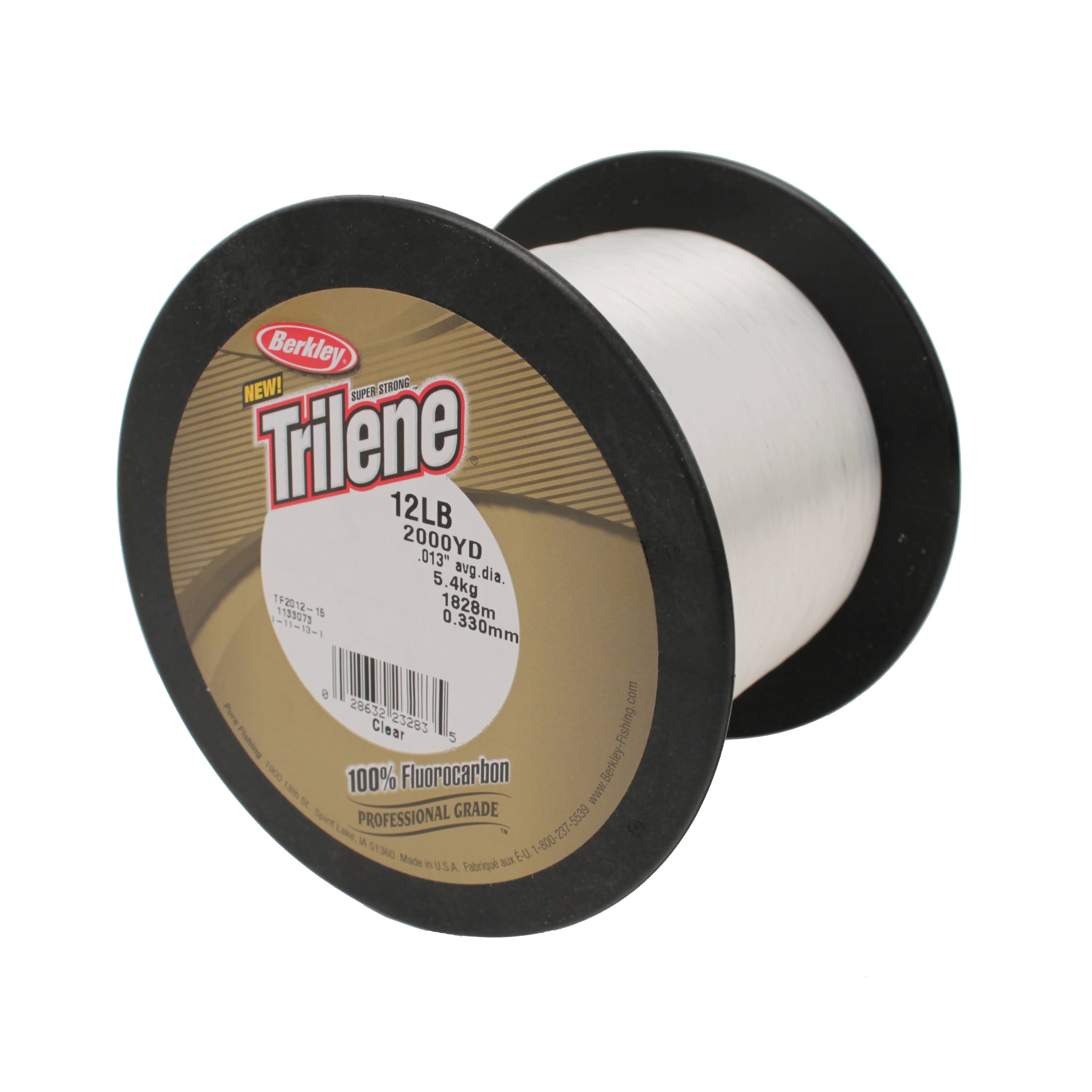 Berkley Trilene 100% Fluoro Professional Grade Fluorocarbon Line 12lb-2000yd Clear JQ_NF5KBQV5