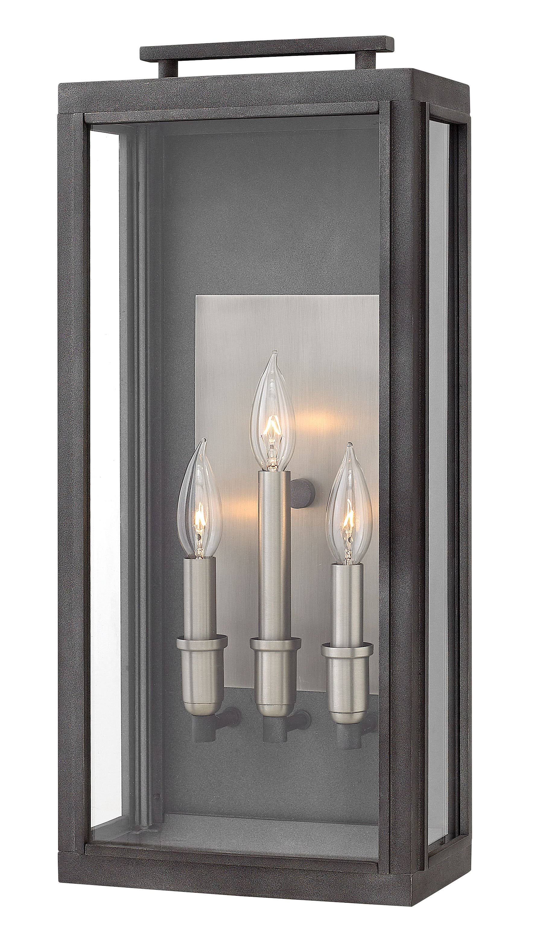 Hinkley Lighting 2915DZ Sutcliffe Outdoor Wall Light Aged Zinc WG_MZENCXVV