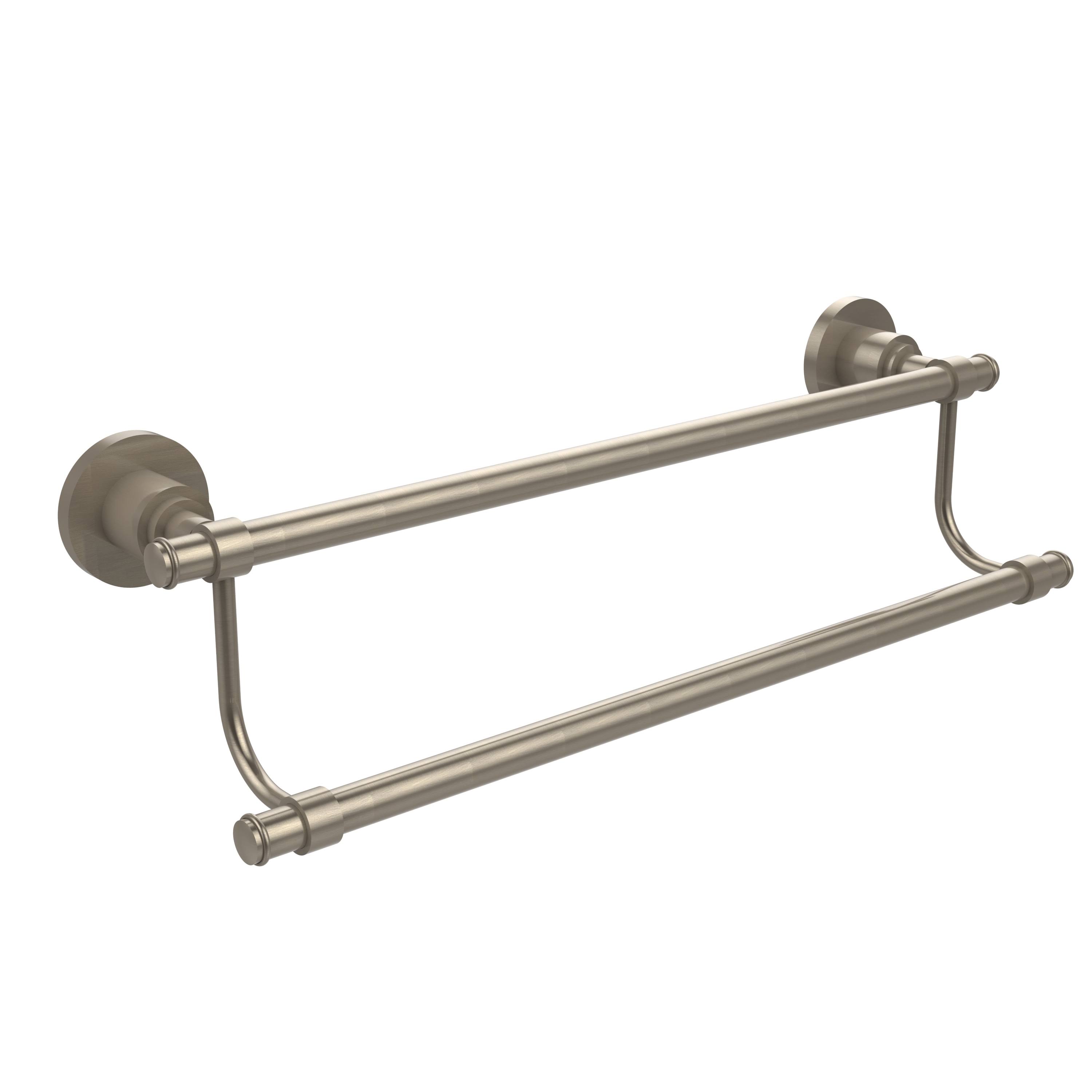 Allied Brass Washington Square Collection 30 inch Double Towel Bar Antique Pewter DD_IEZUUT76