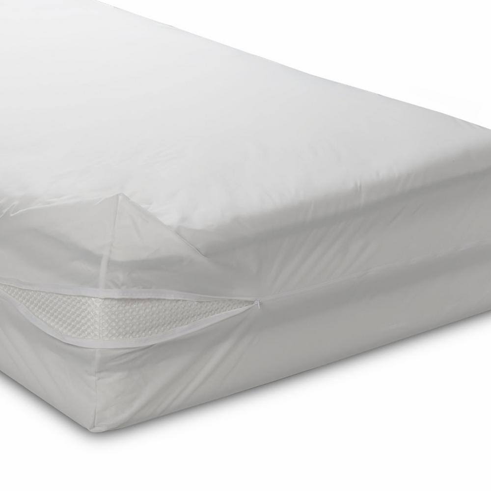 BedCare White 12 in Deep Classic Allergen Mattress Cover Y3_K1IR26EX