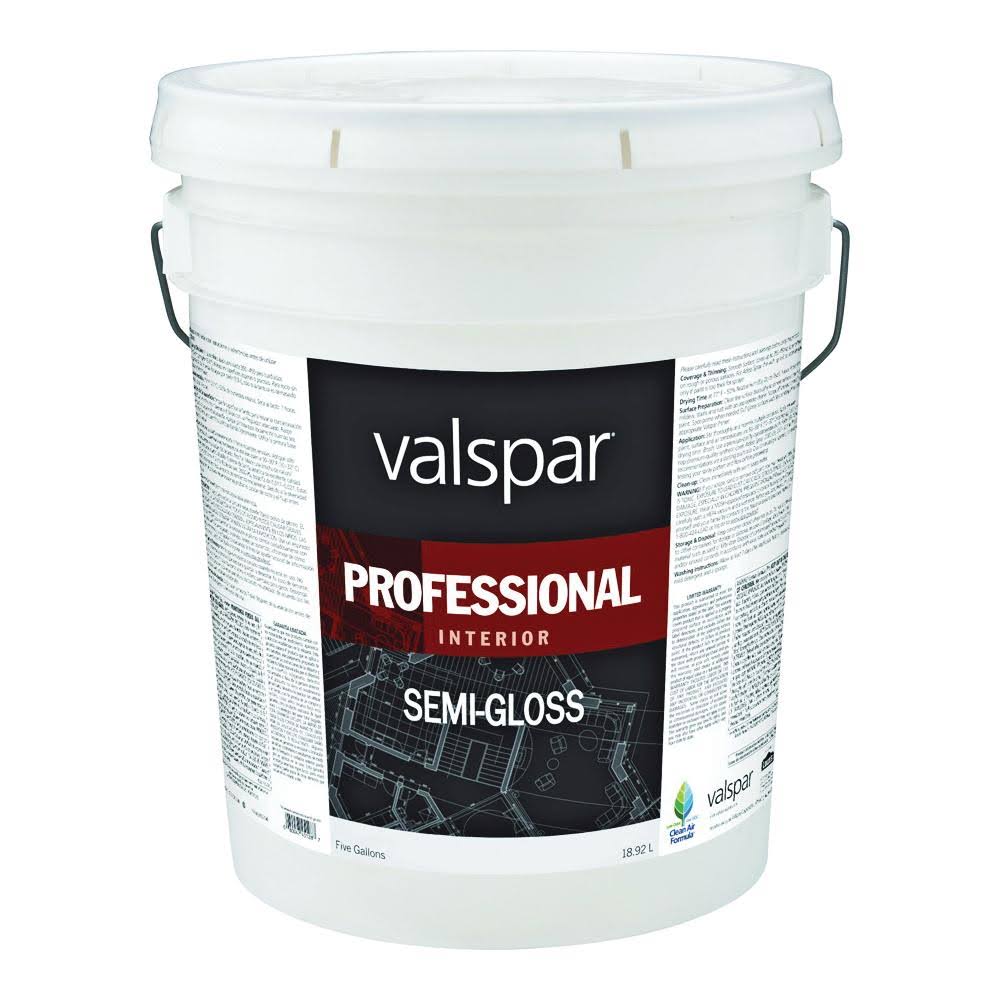 Valspar Semi Gloss Neutral Base Professional Interior Latex, 5 Gallon YD_MNIFDOAN