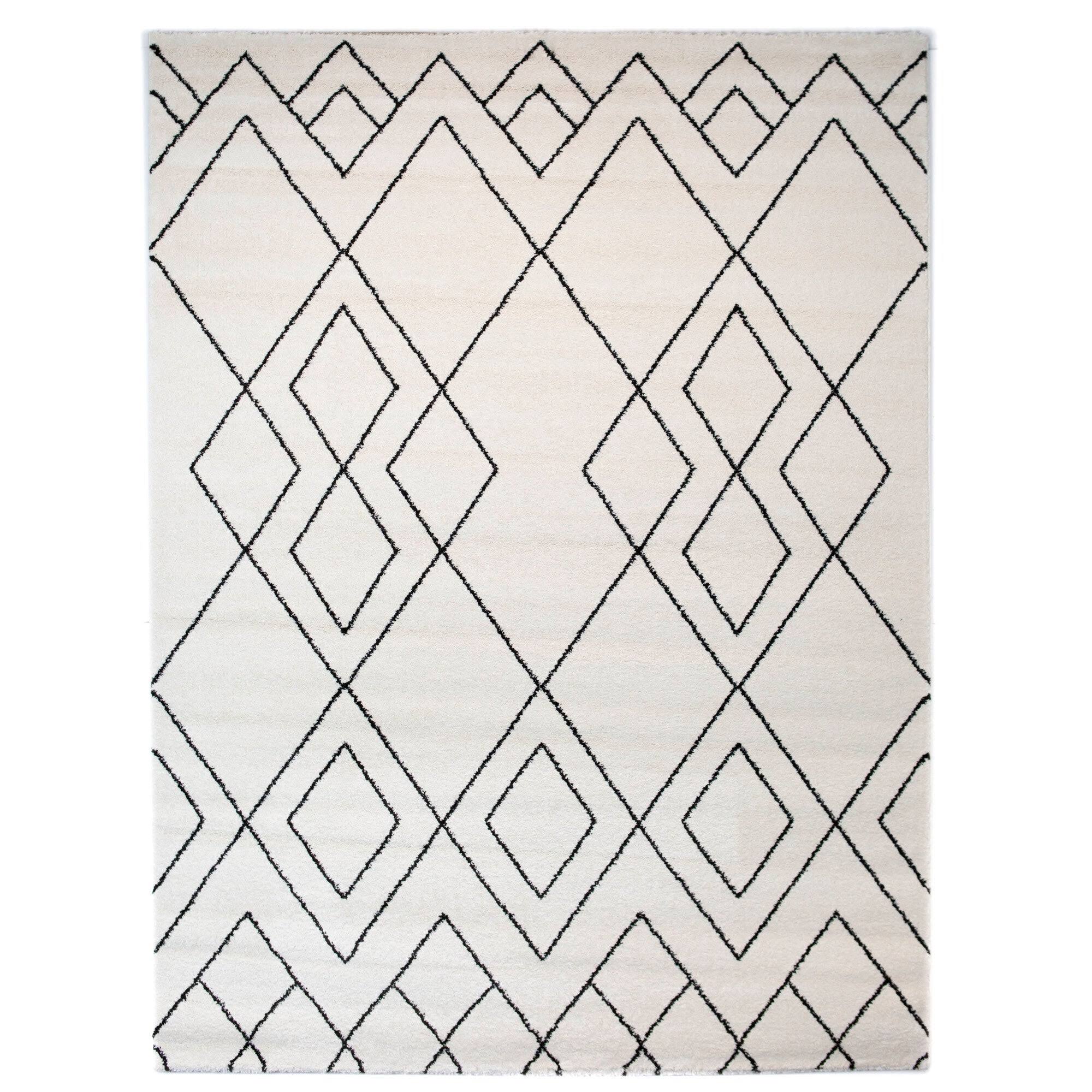 Elle Geometric Cream Area Rug BALTA Rugs Rug Size: Rectangle 4'4 VO_JLOHDIIC