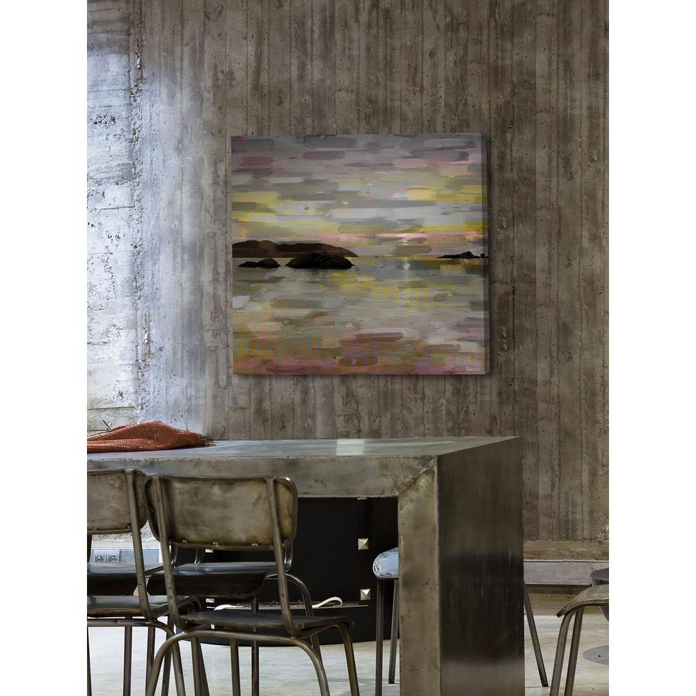 Parvez Michel 24 in. H x 24 in. W Pastel Lake by Parvez Taj Printed Canvas Wall Art, Multi-Colored 8E_BMI4UIYD