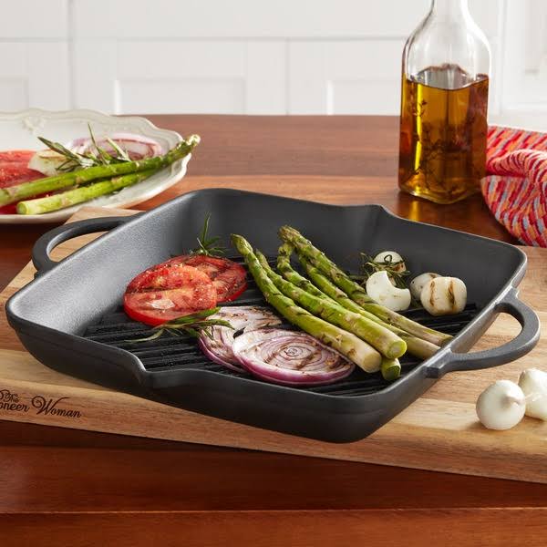 The Pioneer Woman Timeless Beauty 11-inch Square Grill Pan, Black LT_P3KQCUWI