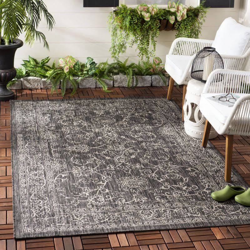 Safavieh Courtyard Collection CY8680 Indoor/ Outdoor Non-Shedding Stain Resistant Patio Backyard Area Rug, 7'10 AA_DBCLKXI2