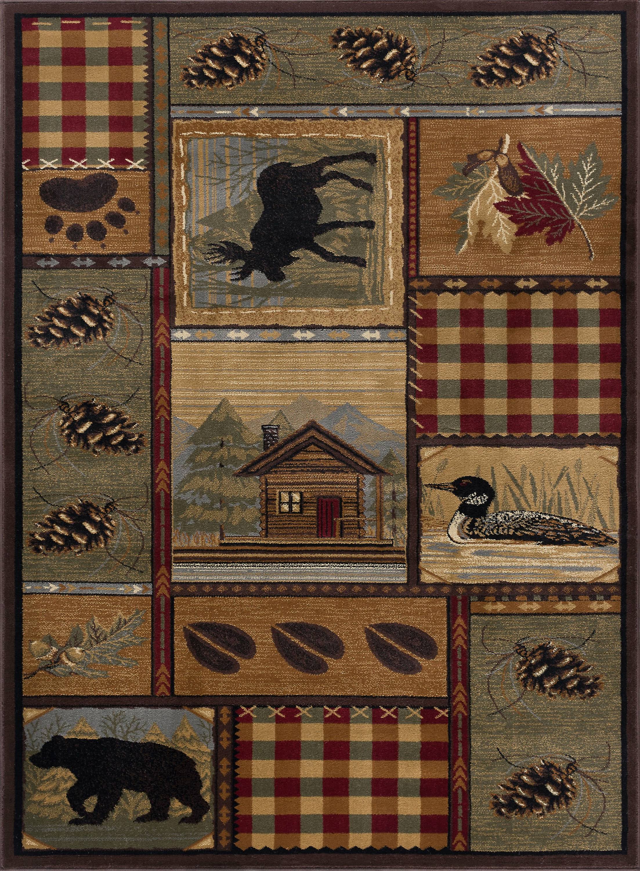 Tayse Rugs Nature Rug, Green/Beige/Brown RV_DE9KVJ9J