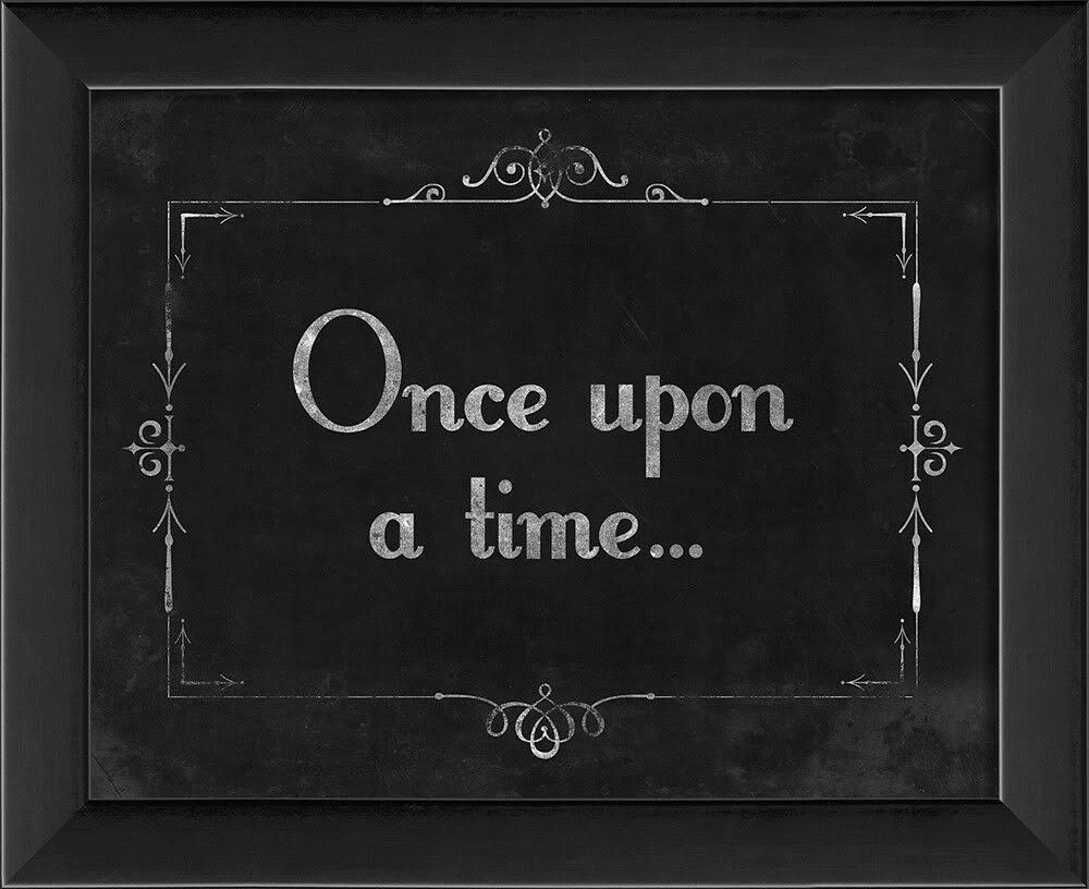 The Artwork Factory Silent Movie Once Upon A Time Framed Textual Art ZR_72C7LOFZ