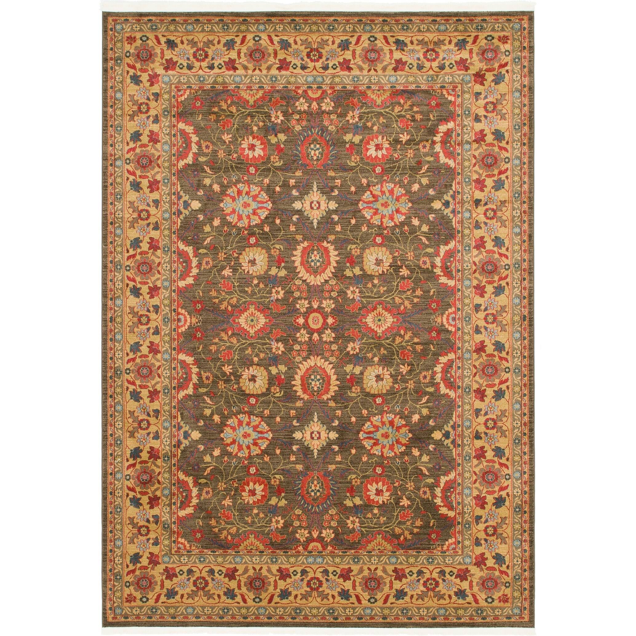 Unique Loom Monroe Edinburgh Area Rug - 8' x 11' - Brown FP_8TUVCBTK