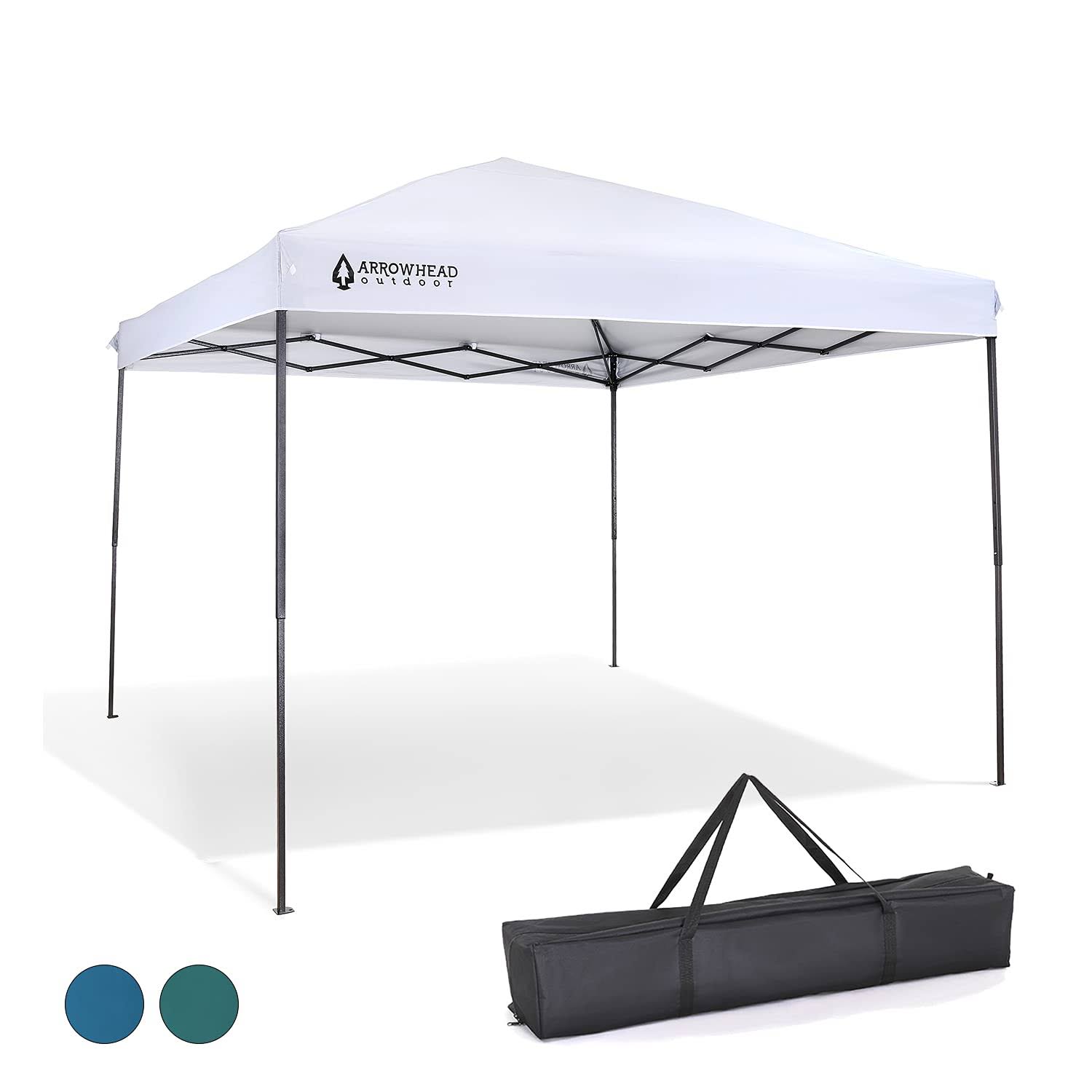 10 ft. W x 10 ft. D Steel Pop-Up Canopy Arrowhead Outdoor Roof Color: White HV_CLV05WIM