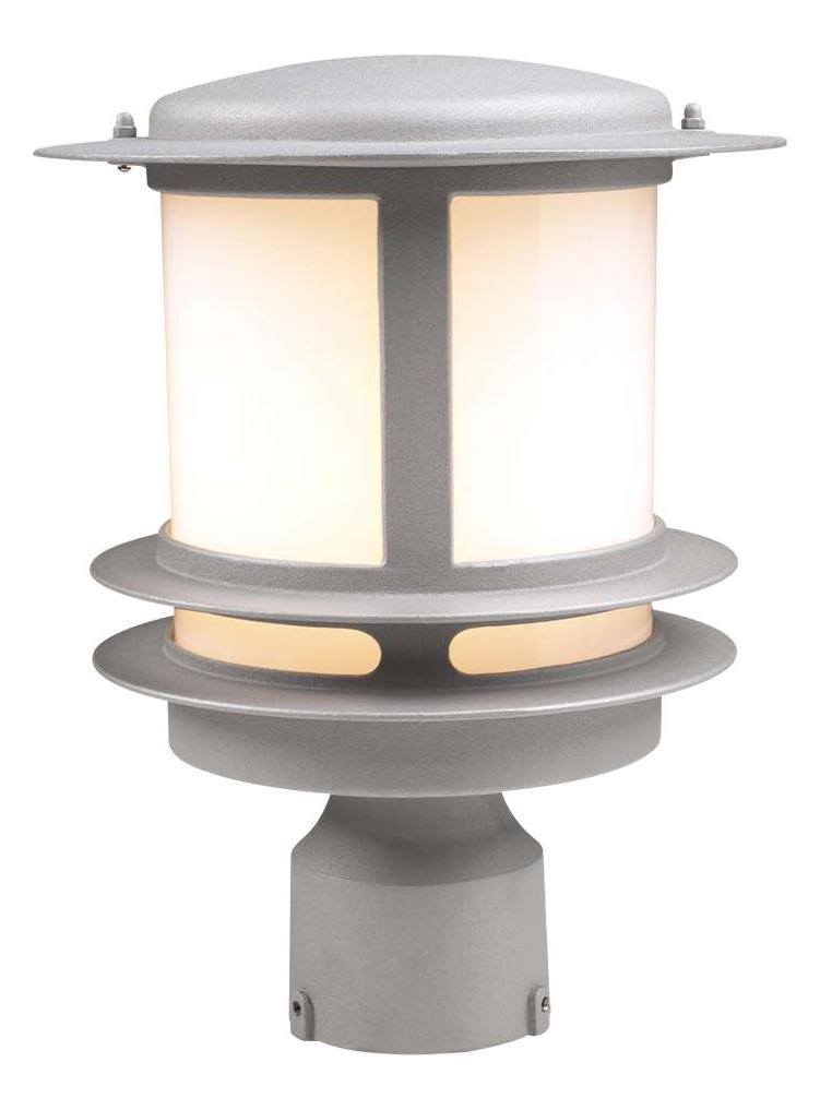 PLC Lighting 1 Light Outdoor Post Light Tusk Collection 1896 BK Black UF_UC557T0D