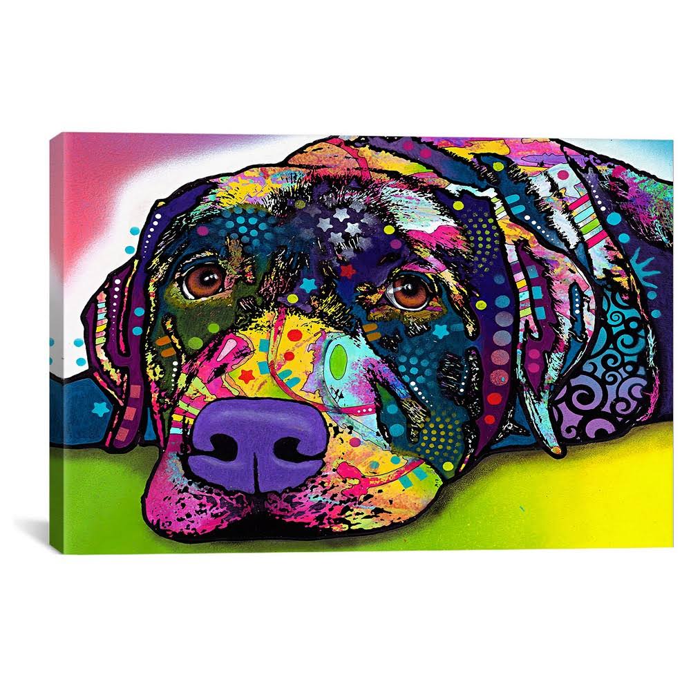 iCanvas 4208-1pc3-18x12 Savvy Labrador by Dean Russo Canvas Print B3_OMCY2VRA
