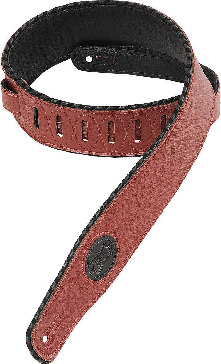 Levy's MSS13 Garment Leather Guitar Strap - Burgundy JQ_VAIPQCT4