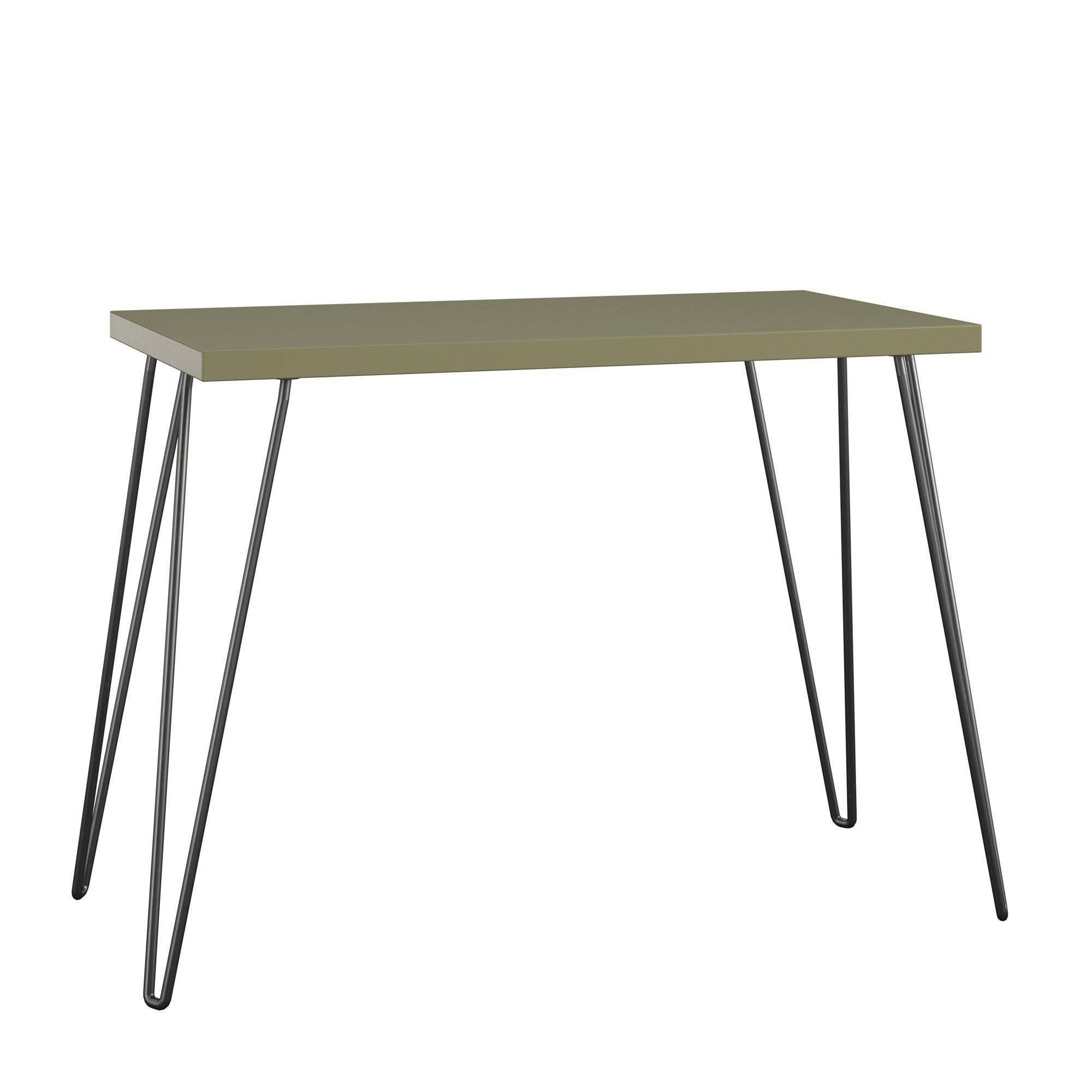 Heywood Retro Computer Desk Olive Green/Black - Room Joy 0Z_1R6GZKMR