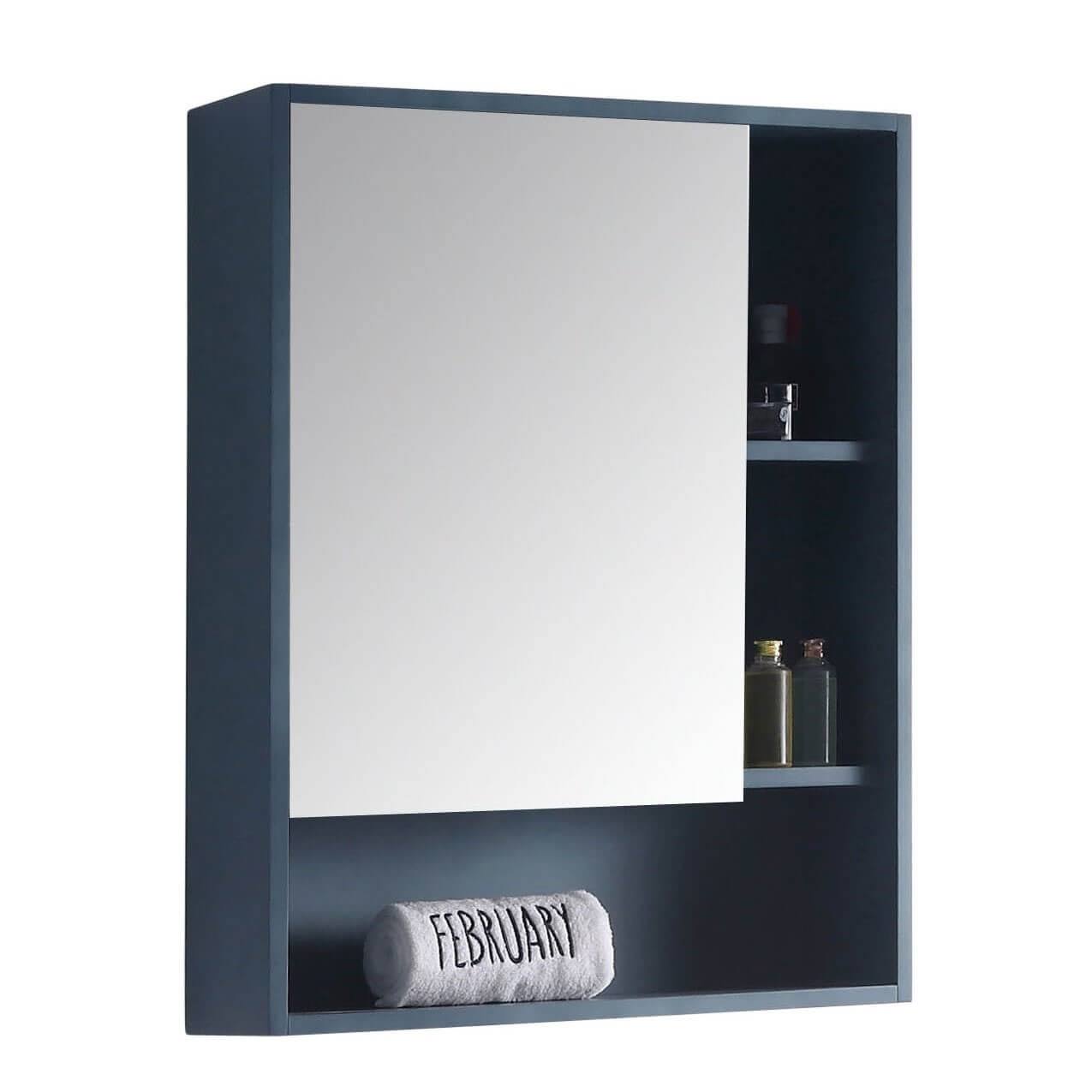 Fine Fixtures Surface Mount Bathroom Medicine Cabinet - French Blue - Left Hand RL_HPHTACIQ