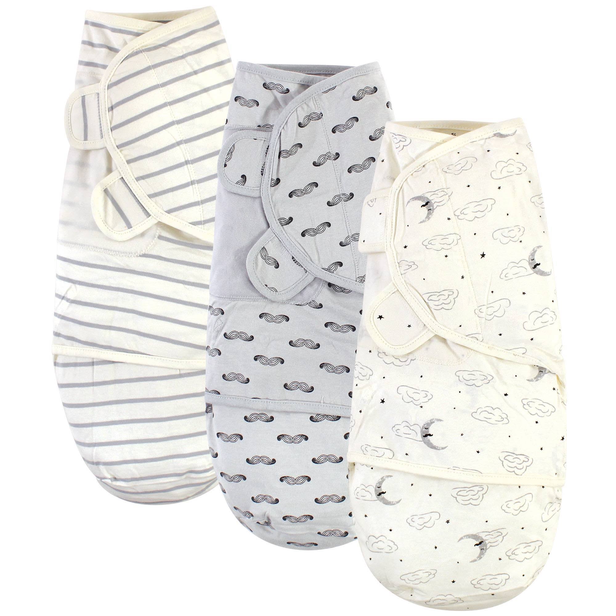 Touched by Nature Organic Cotton Swaddle Wraps Mr. Moon / 0-3 Months HK_XONBPLRS