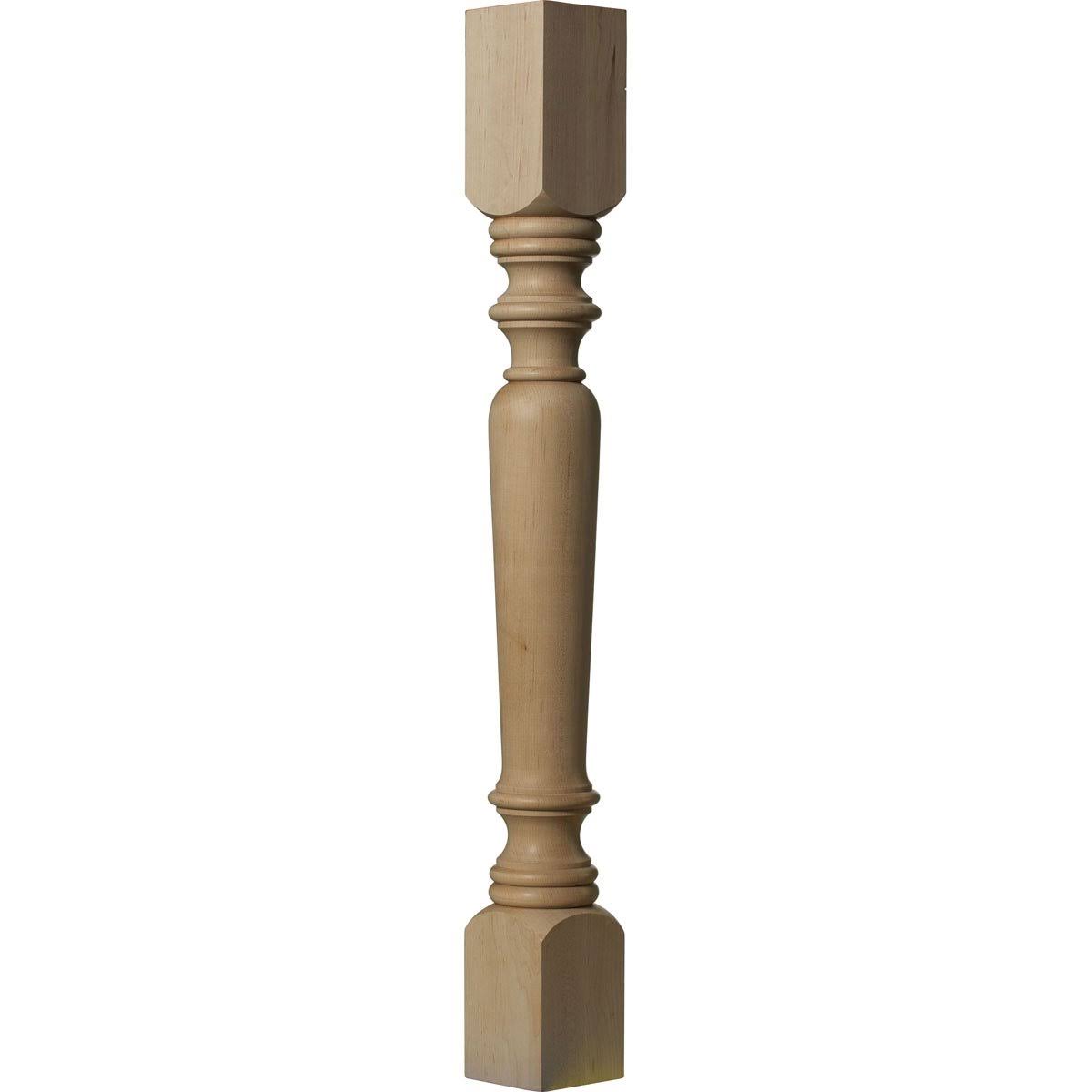 Ekena Millwork COL03X03X35LECH 3 3/4-Inch W x 3 3/4-Inch D x 35 1/2-Inch H Legacy Tapered Cabinet Column, Cherry 4C_AR7O6GZ4