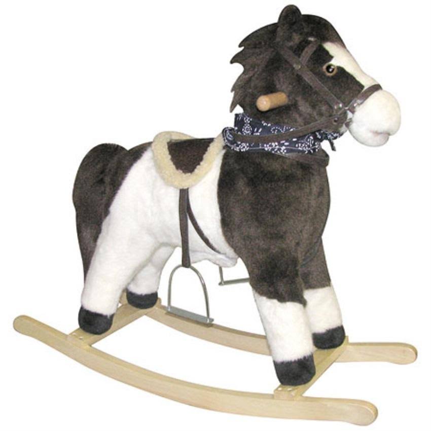 Charm Tango Plush Rocking Pinto Horse EM_29UH2B6Q