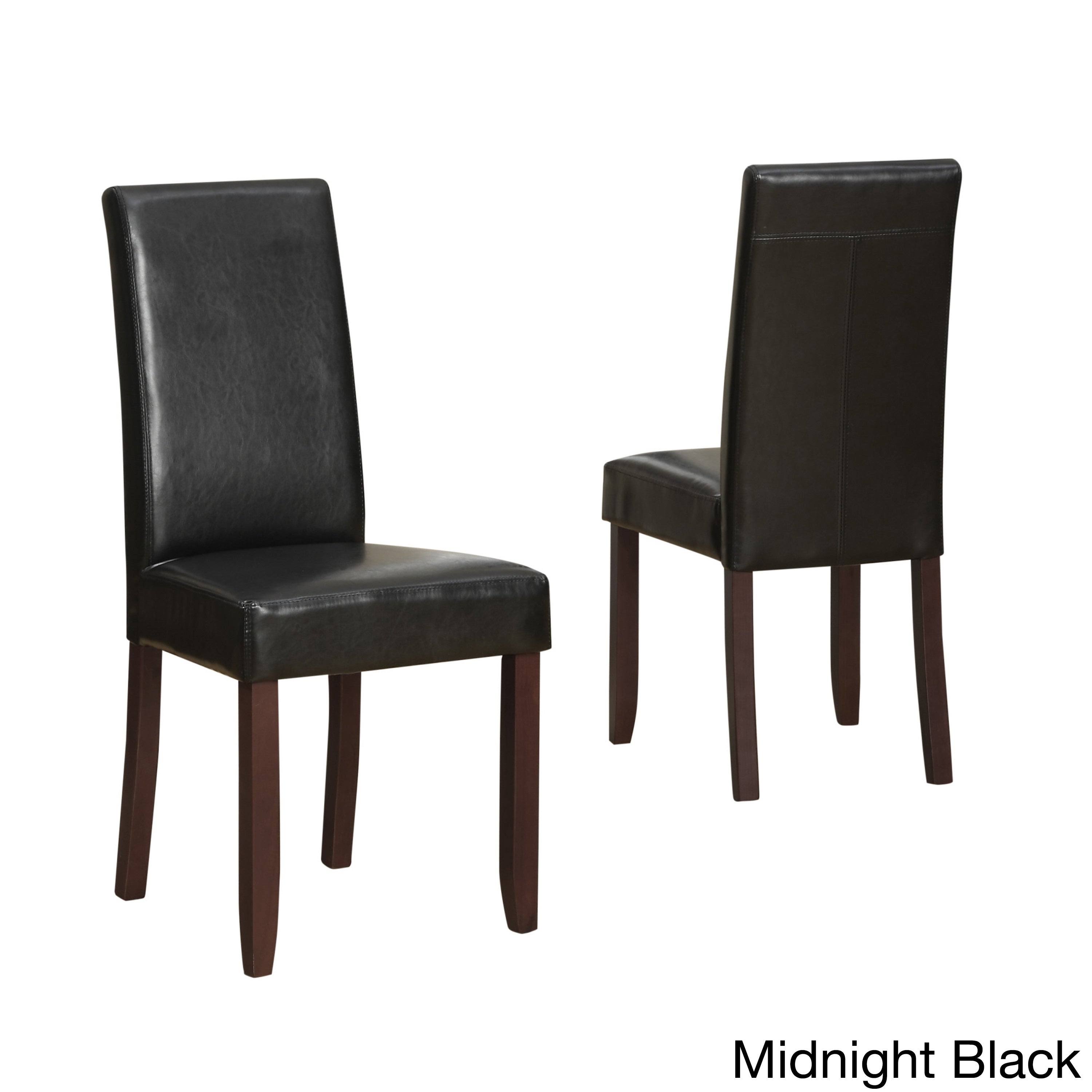 Set of 2 Normandy Parson Dining Chairs Midnight Black - Wyndenhall 2V_IWJIZN6O