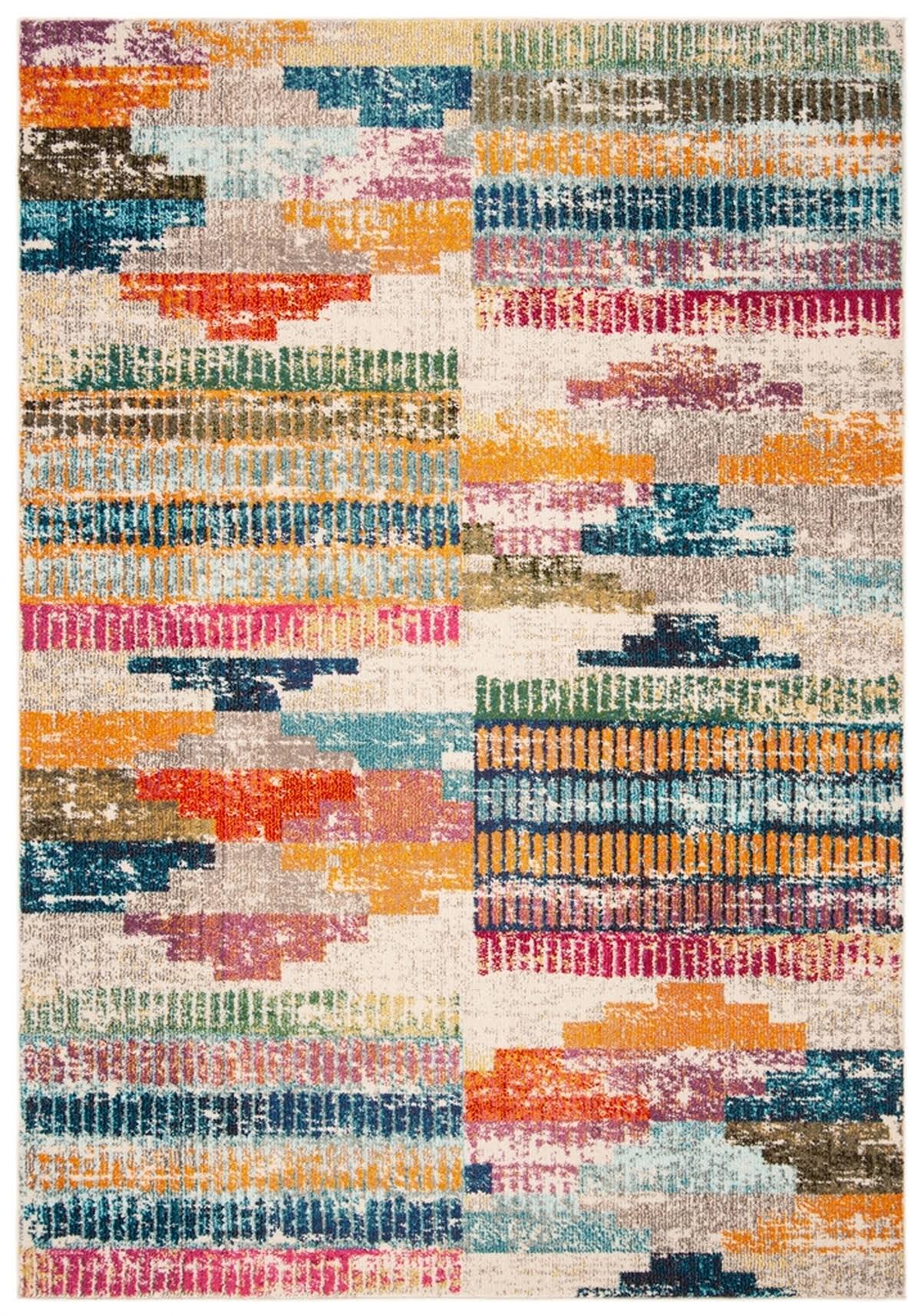 Safavieh Madison 400 Rug Collection MAD417C - Ivory / Multi - 9' x 12' LG_ABUOKN43