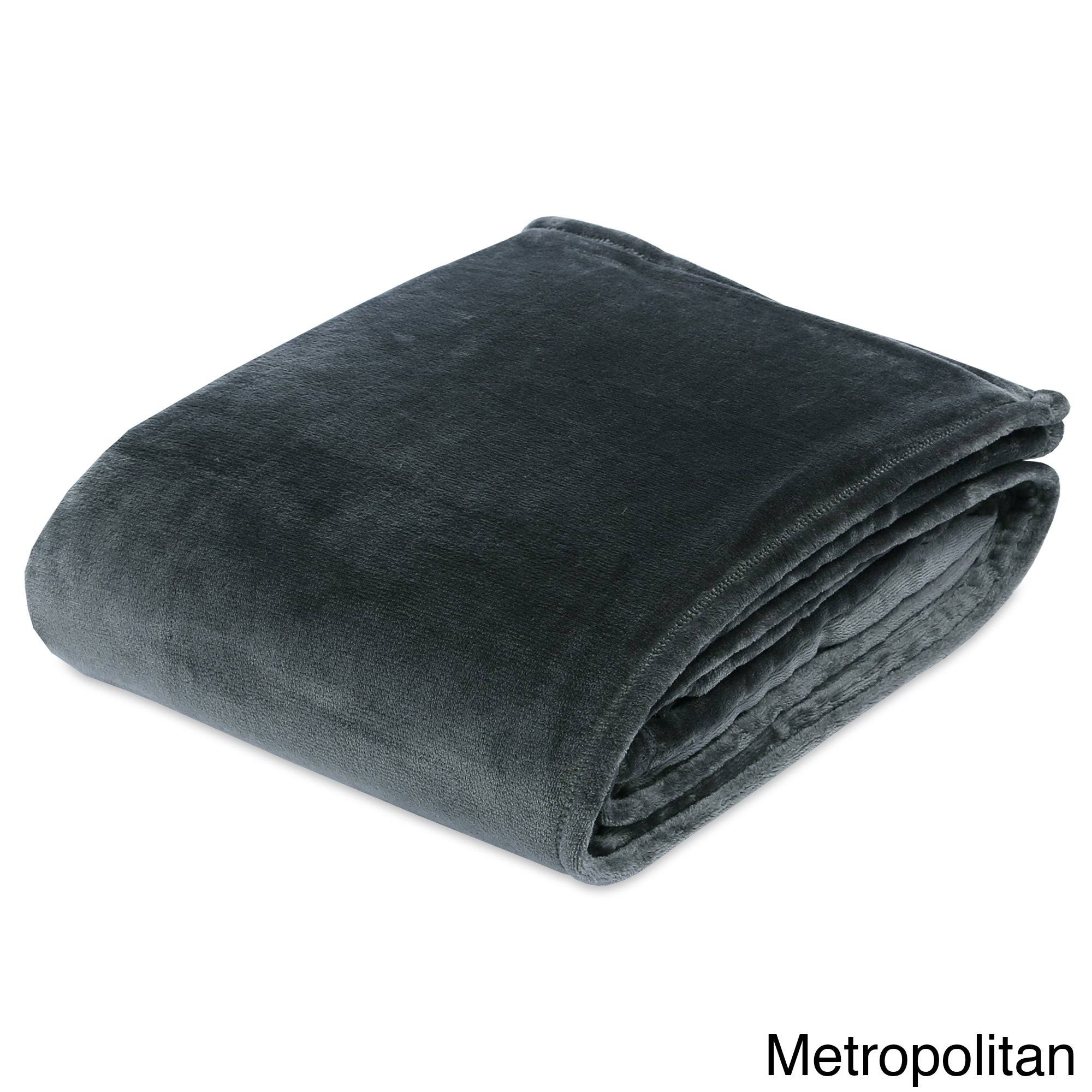 Berkshire Blanket Velvety Plush Bed Blanket, Full/Queen, Metropolitan CK_TDRHEPNW