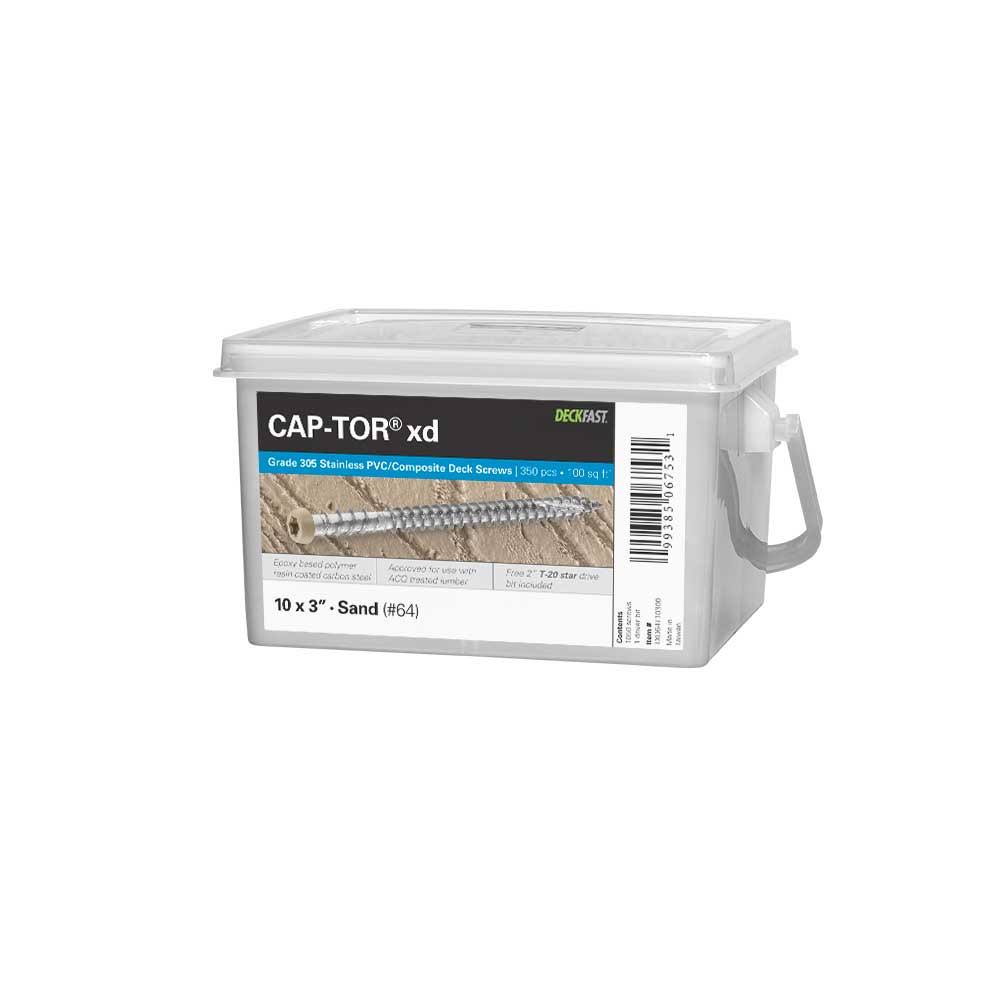 Starborn Industries Cap-Tor XD Screws for PVC Composite Decking - Deck Pack - 305 Stainless Steel - #10 x 2-3/4 JT_MHP0GRGW